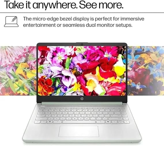 HP Laptop 14-dq6013dx UP TO 16GB-384GB Win11Pro 14″ HD N150 | Willow Green