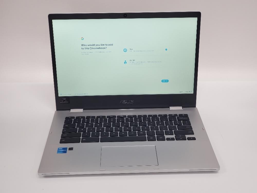 ASUS Chromebook CX1 14in FHD Intel Celeron N4500 4GB 64GB ChromeOS Silver Laptop