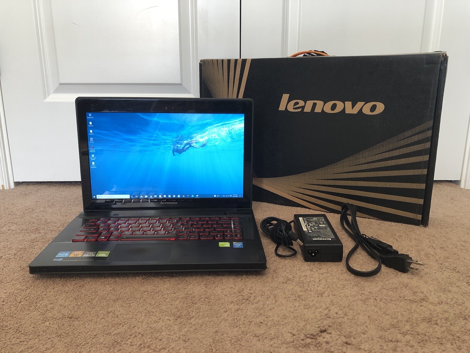 Lenovo 14 i7-4700MQ 16GB RAM 500GB SSD Nvidia GT 755M Win10 Pro Gaming Laptop