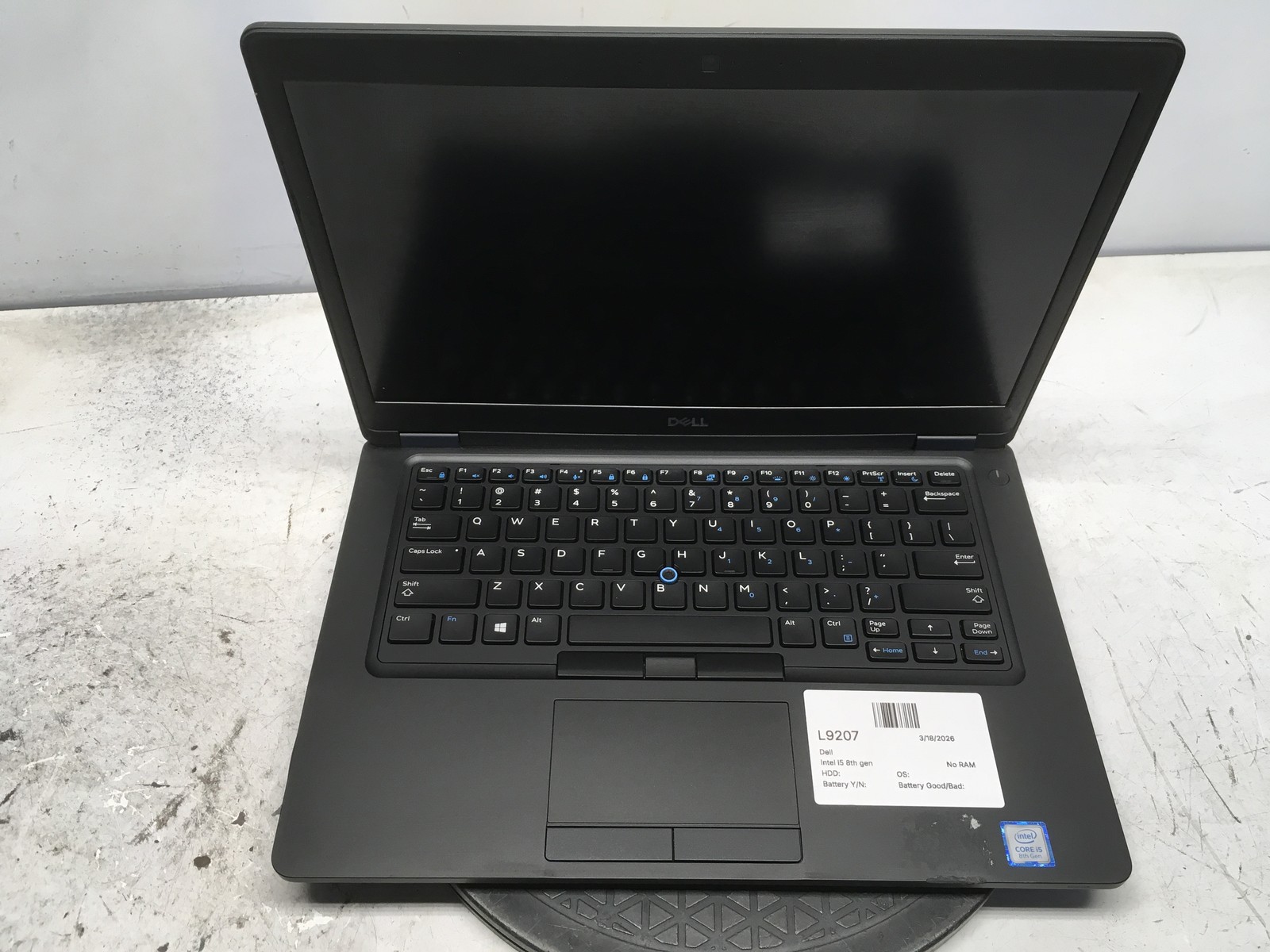 Dell Latitude 5490 Intel i5 8th gen No RAM NO HDD No Batt