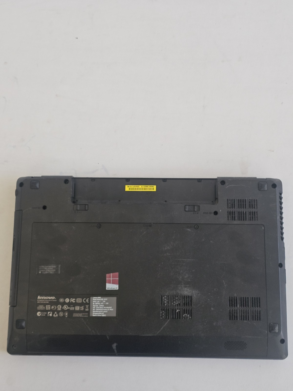 Lenovo G585 Laptop – AMD E-300 – 4GB RAM – 160GB HDD – NO BATTERY – Windows 10