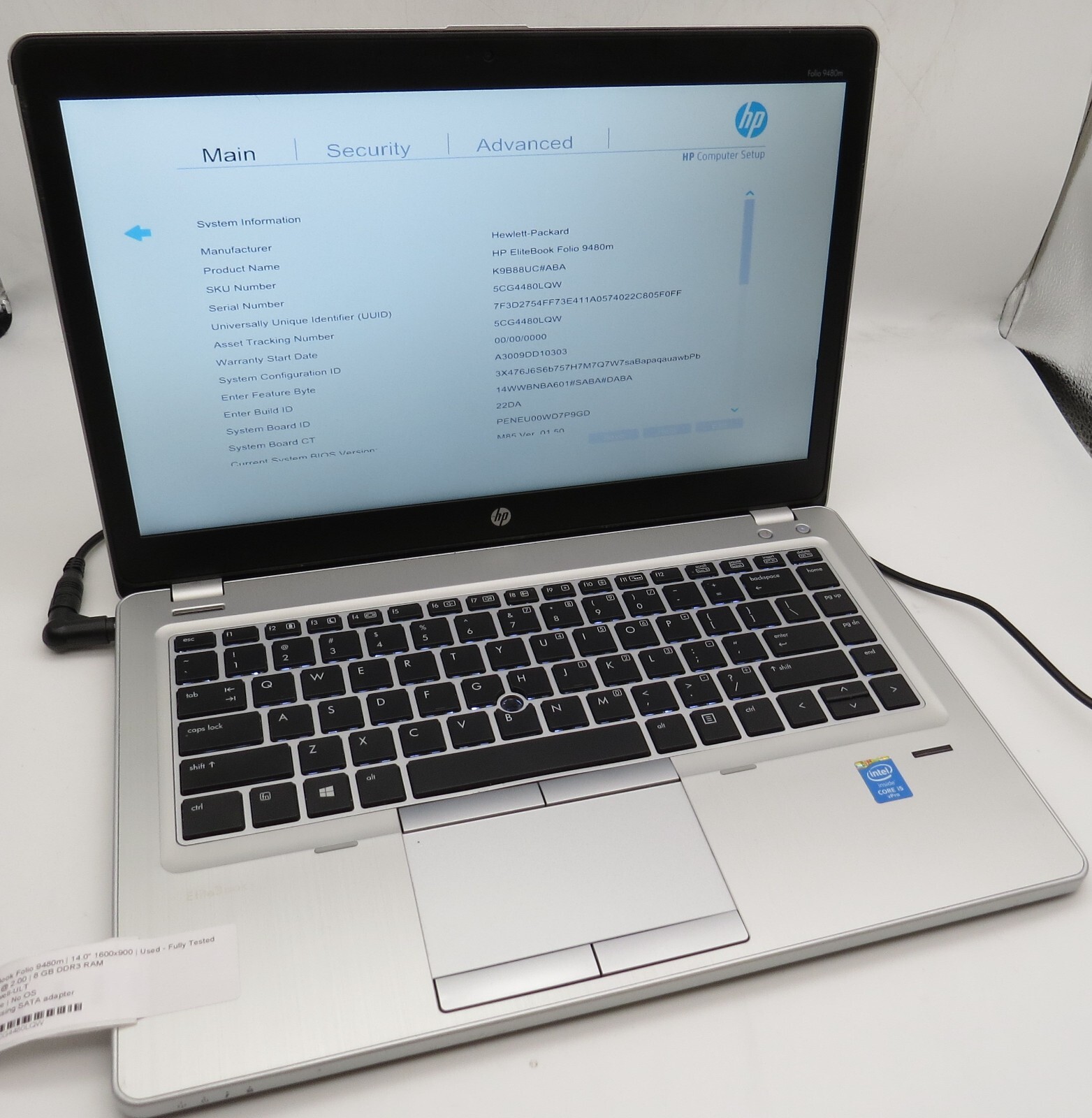 HP EliteBook Folio 9480M-14″-i5-4310U@2.0GHz-8GB DDR3 RAM-NO OS/STRG *READ*
