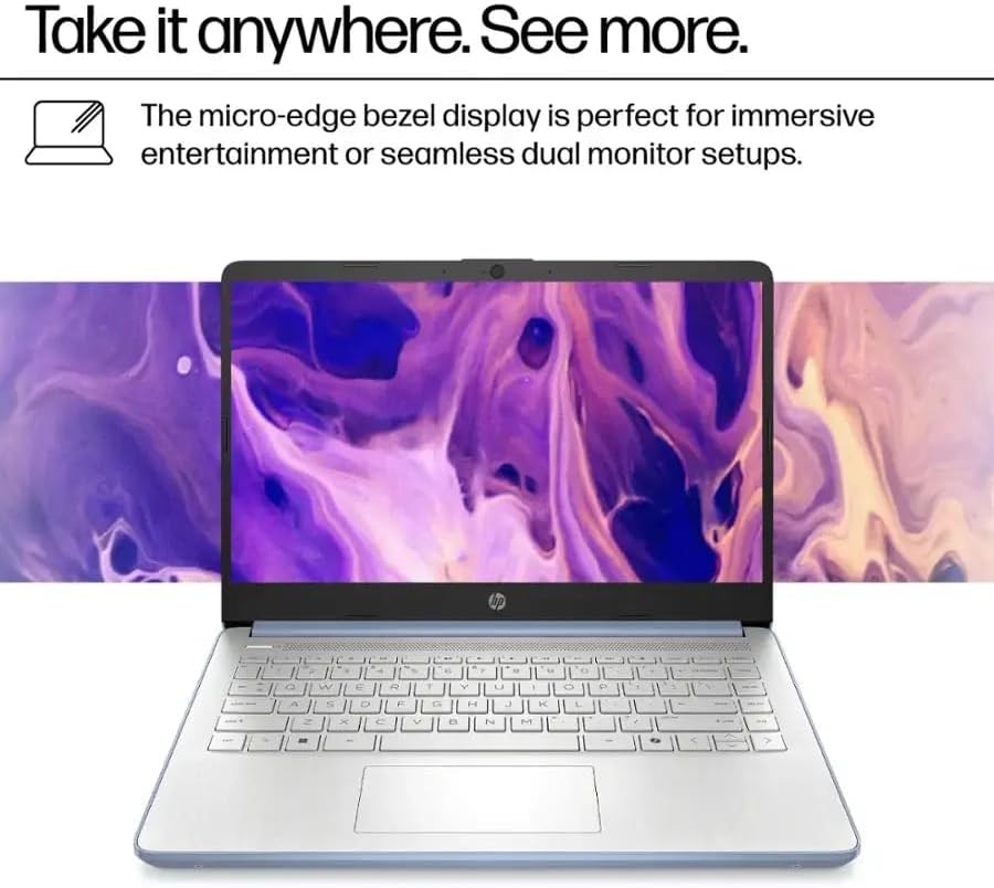2025 HP 14 Student Laptop,Intel Processor N150,UpTo 16GB 384GB +Win 11 Pro