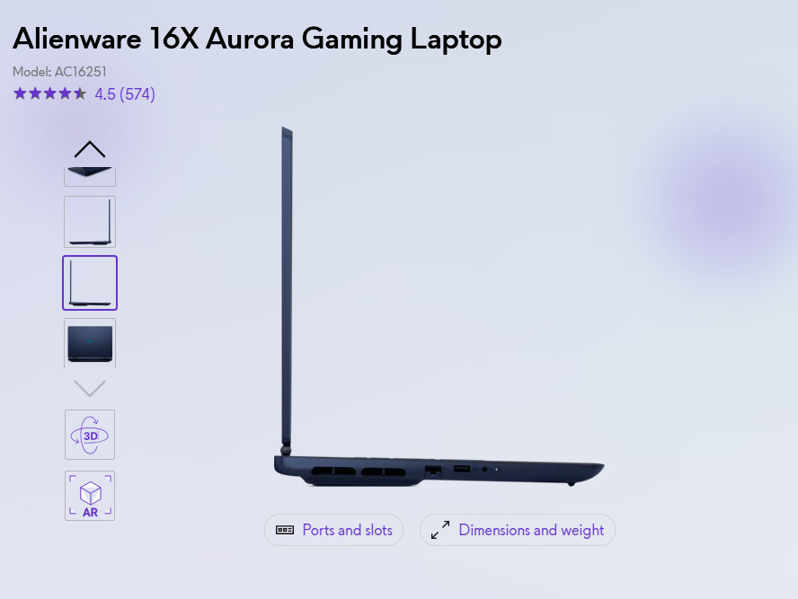 Alienware – 16X Aurora – 16″ 2.5K Gaming Laptop – Intel Core Ultra 9 275HX – …