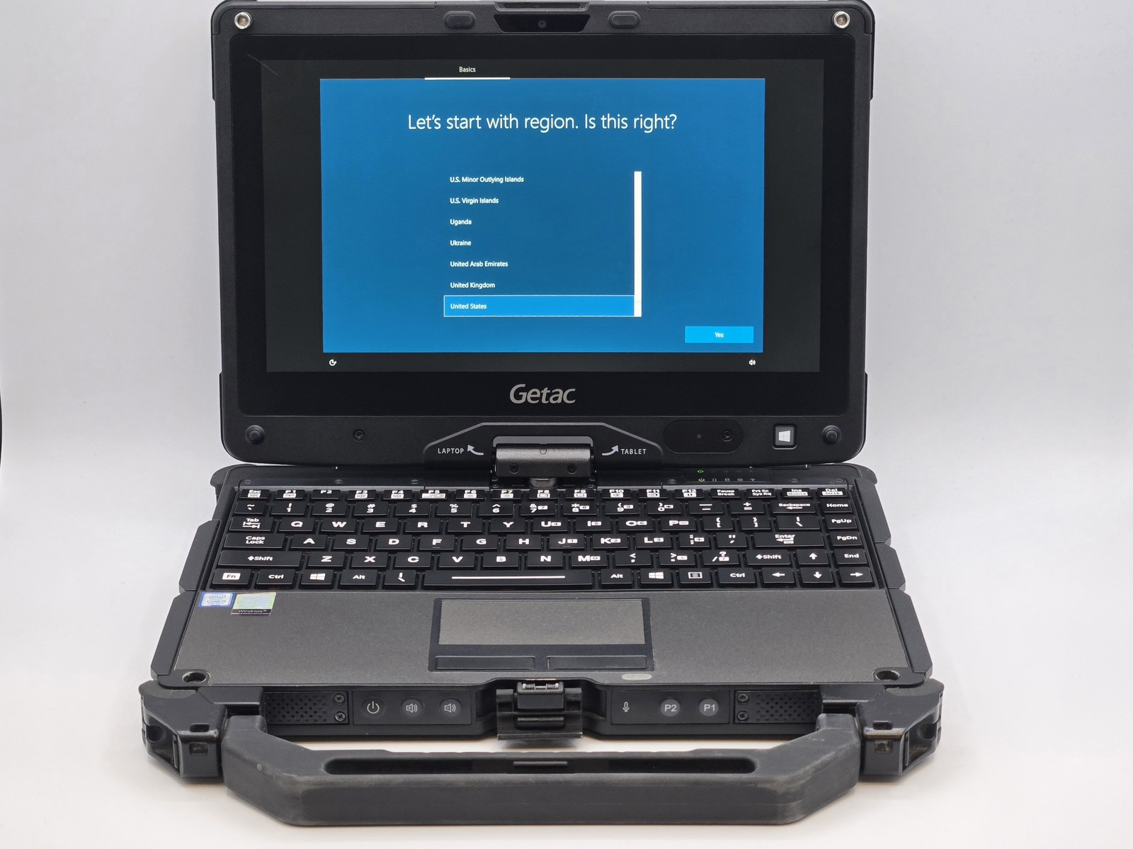 Getac V110G4 2-in-1 11″ HD Touch I5-7200U 256GB SSD 8GB Webcam W10P *READ*