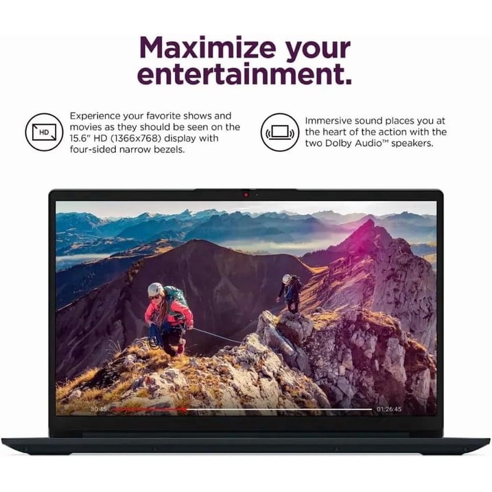 Lenovo Ideapad 1 15.6″ HD Laptop Celeron N4500 1.1GHz 4GB DDR4 128GB SSD Abyss