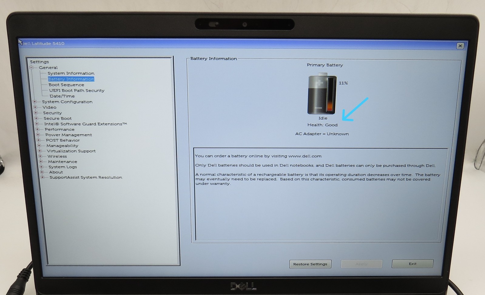 Dell Latitude 5410-13.3″-i5-1031U@1.7GHz-16GB RAM-512GB M.2 NVME-NO OS *READ*