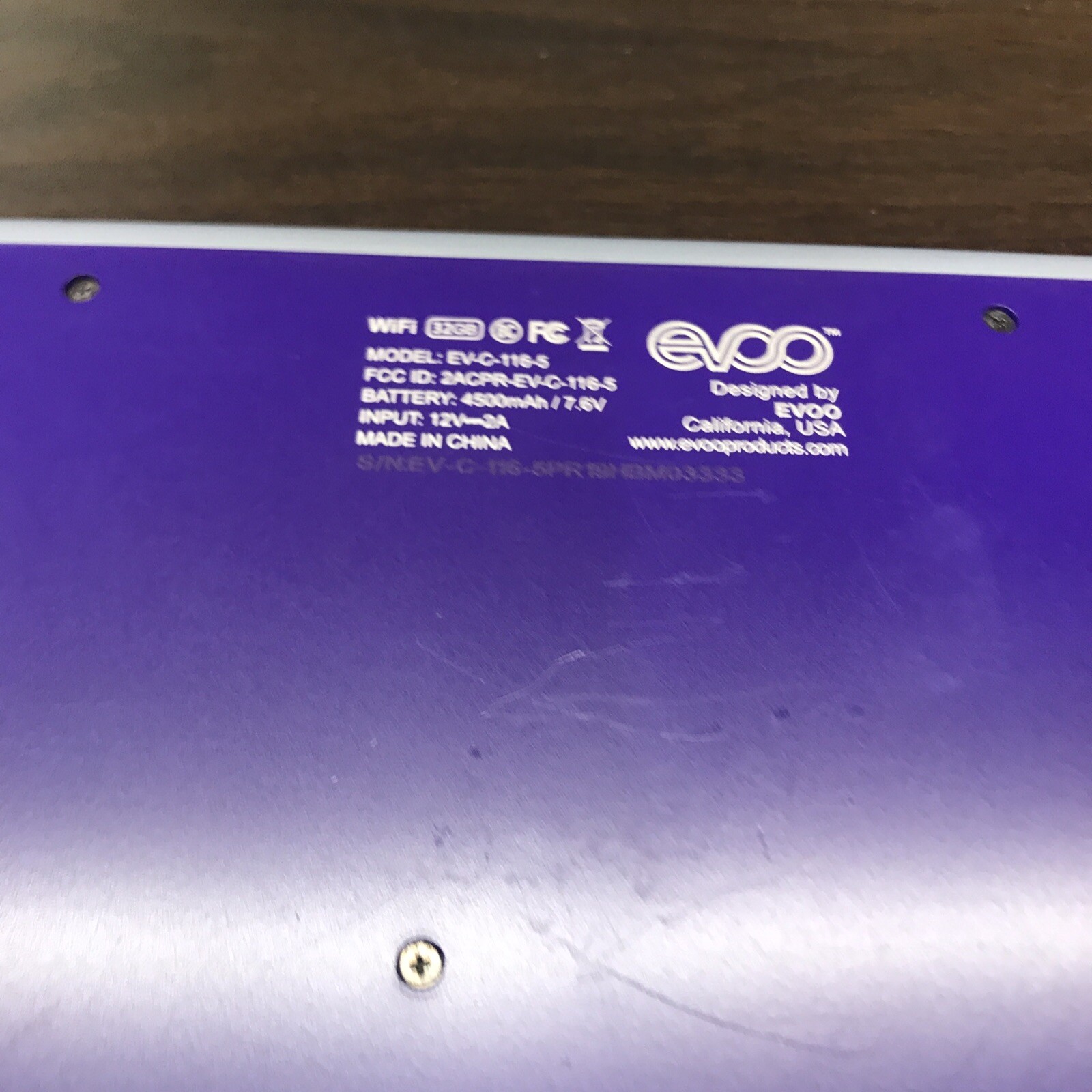 EVOO EV-C-116-5 11.6″9 Purple