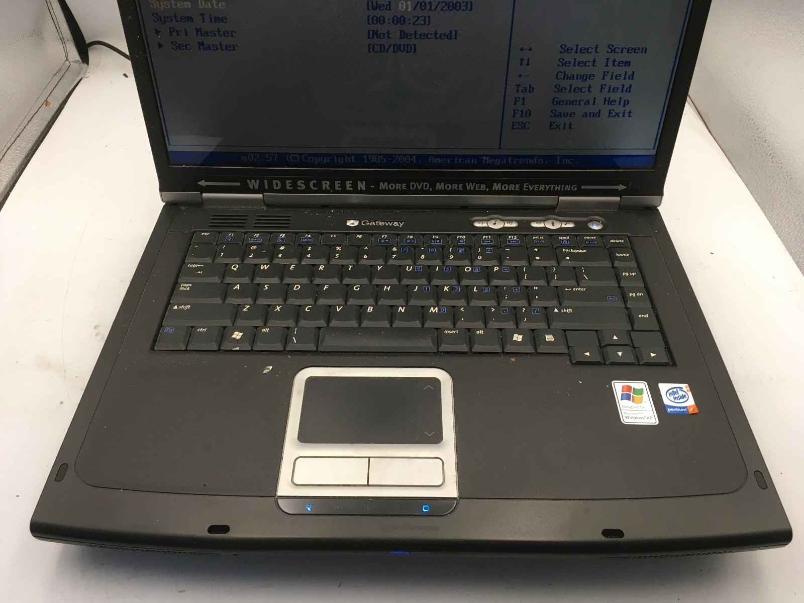 GATEWAY 7330 – BOOTS TO BIOS – INTEL PENTIUM 4 – 480MB RAM -READ DESCRIPTION- BB