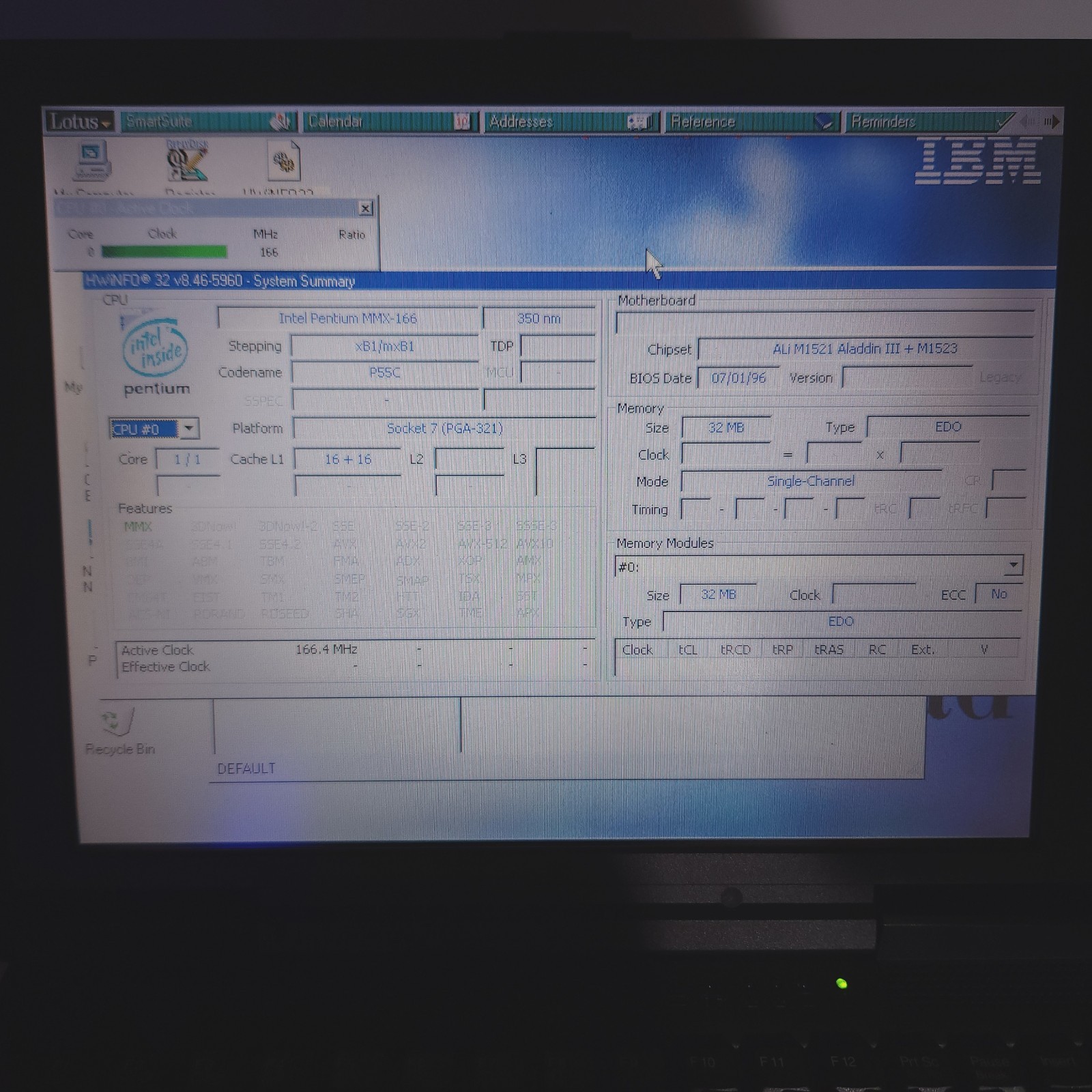IBM Thinkpad 310ED Laptop Intel Pentium 32MB 2GB HD Windows 98 FE First Edition