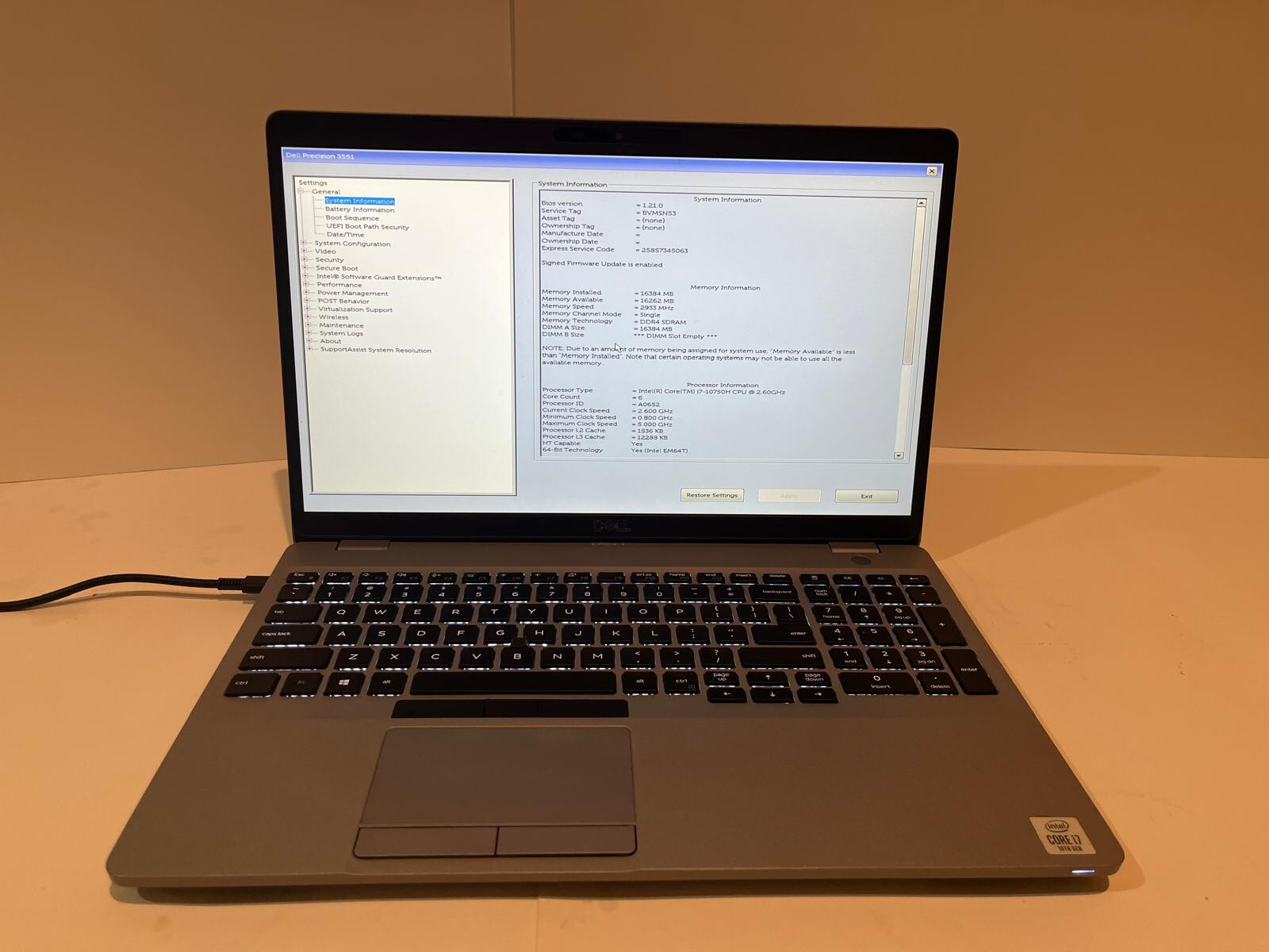 Dell Latitude 3551 i7 10750H 5.0 GHz 16GB RAM 512GB SSD Windows 10 Pro