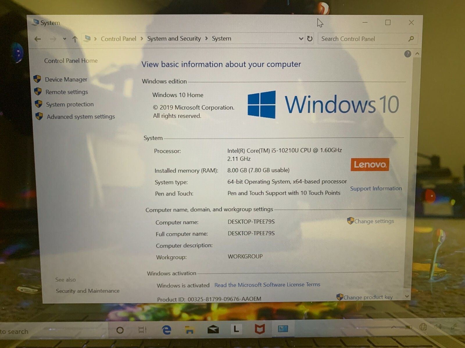 LENOVO YOGA C740-14IML – 14″ 2-IN-1 Convertible FHD LAPTOP I5 8GB 256GB SSD