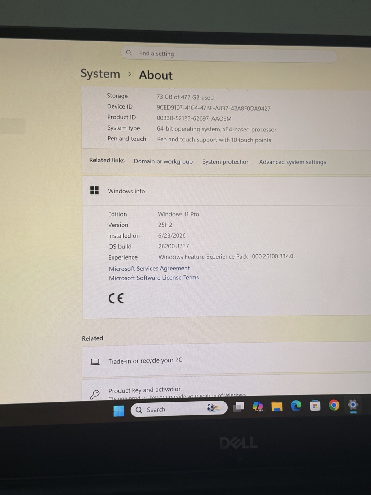Touchscreen Dell Precision 5530 i9-8950HK 2.9GHz 32GB RAM 512GB Quadro P2000