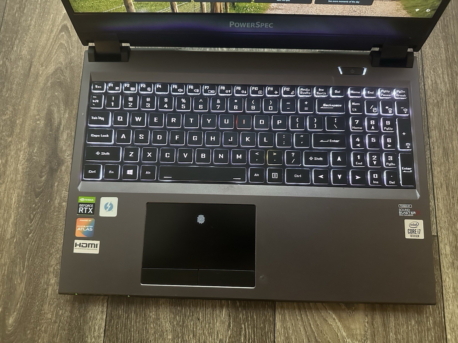 PowerSpec 1530 15.6″ Intel i7-10875H 2.30Ghz 32GB RAM 1TB SSD RTX 2070 READ DESC