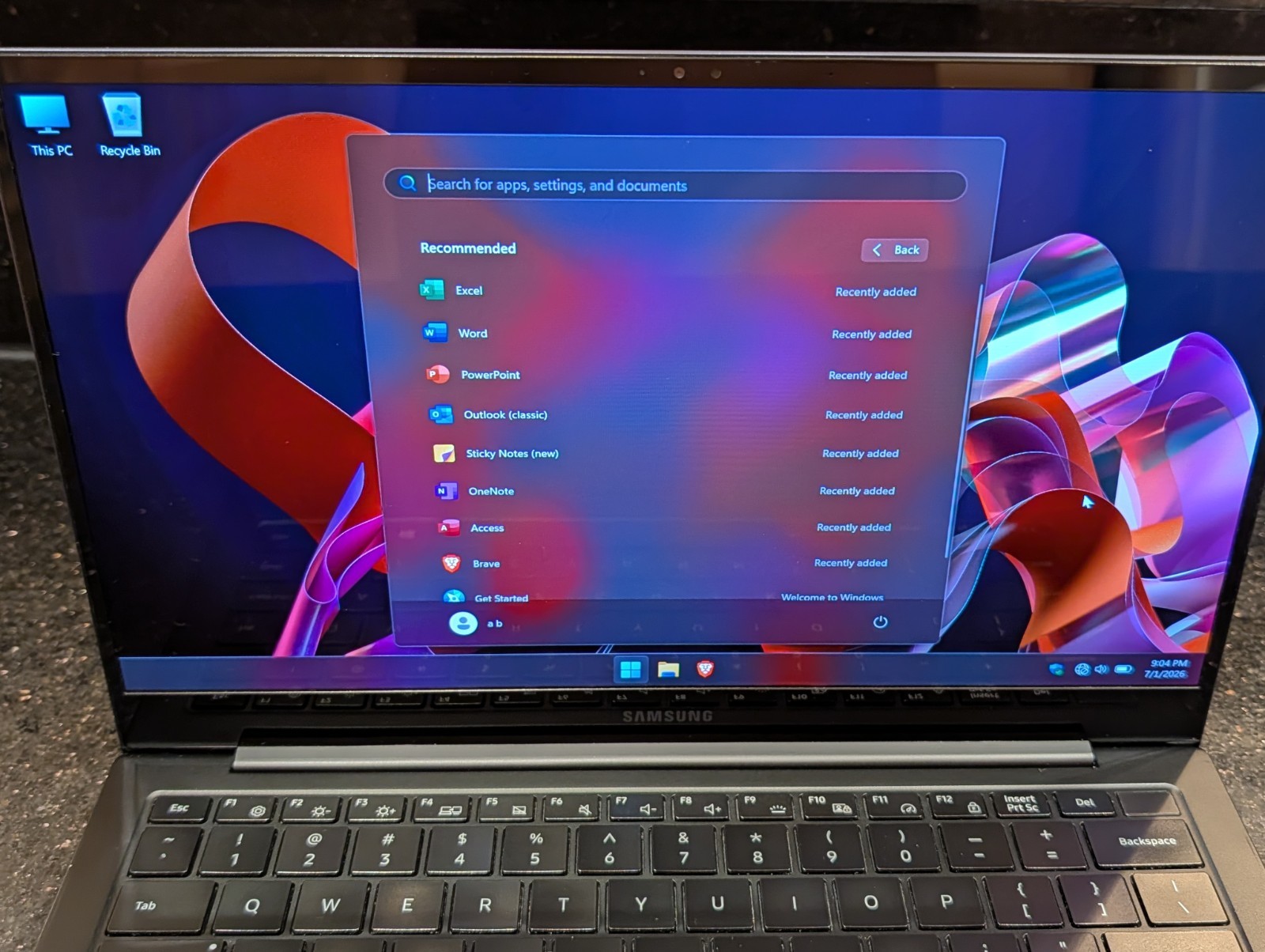 Samsung Galaxy Book Pro Intel i7-1165G7 2.80GHz 16GB RAM 512GB Win 11 Pro Blue