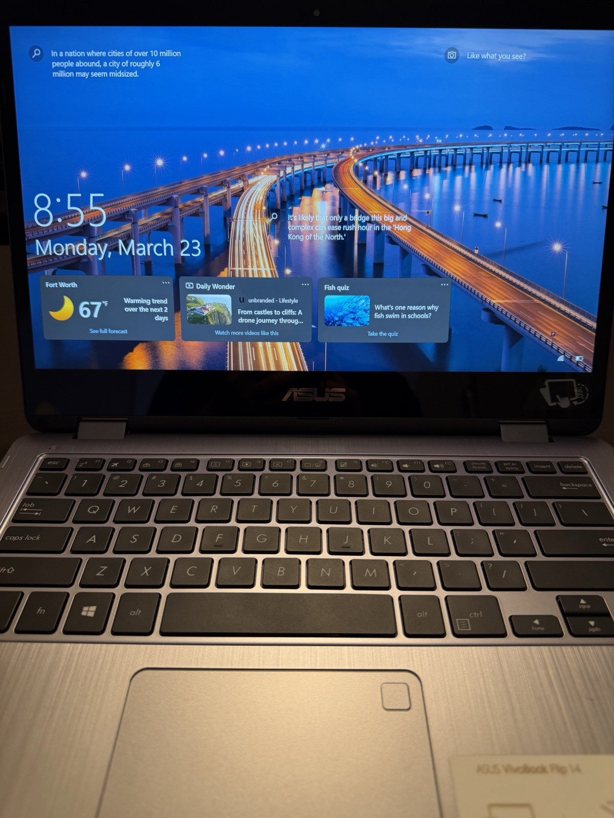 ASUS VivoBook Flip 14 Intel Core i7-7500U 16GB RAM 256GB SSD Touchscreen TP410U