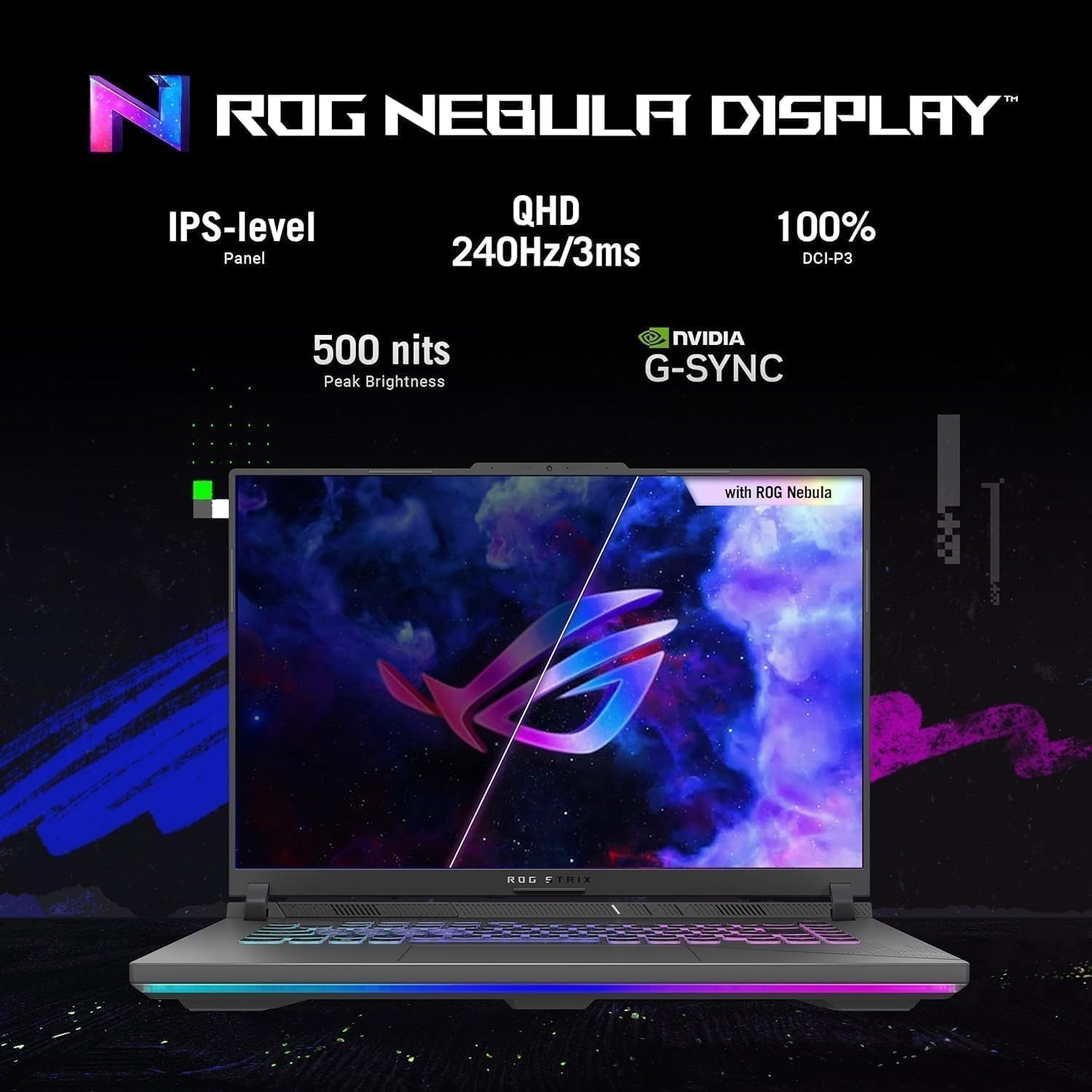 ASUS ROG Strix G16 16″ 165Hz Gaming Laptop Core i9 32GB DDR5 1TB SSD RTX 4070
