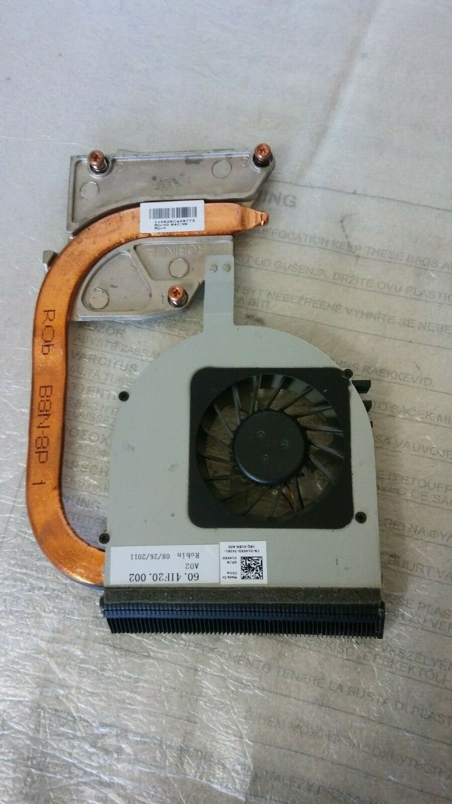 DELL TUO 3550 FAN AND HEATSINK