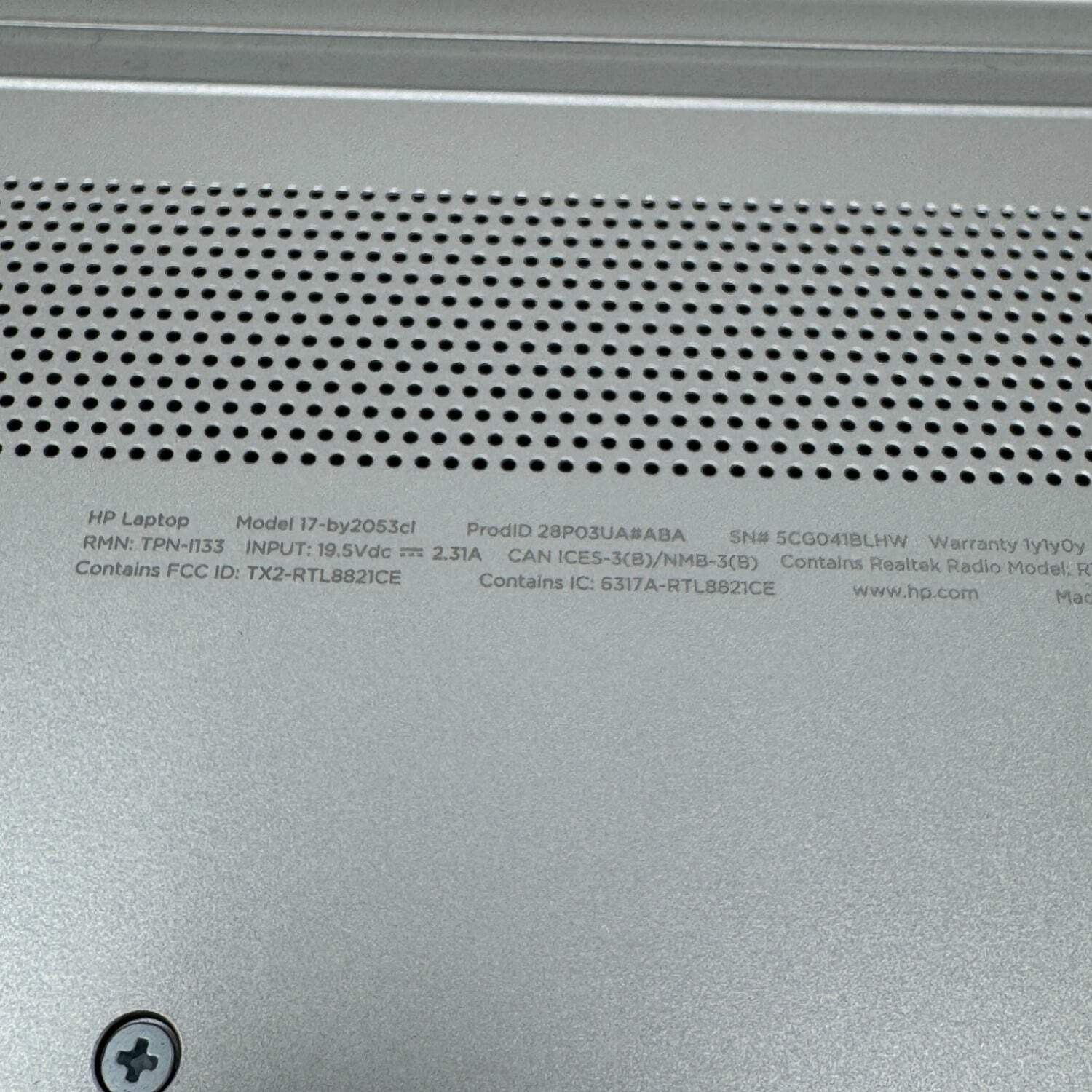 HP Laptop 17-by2053cl 17.3″ I5-10210U 1.6GHz 12GB RAM 1TB HDD