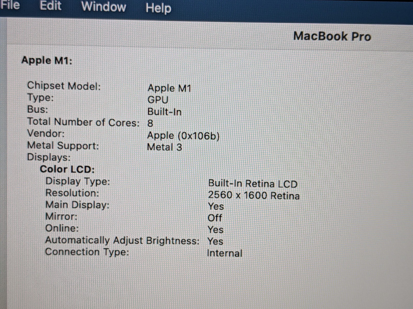 Apple MacBook Pro A2338 13.3″ 2020 M1 8CPU/8GPU 3.2GHz 16GB 512GB MYDA2LL/A +PA