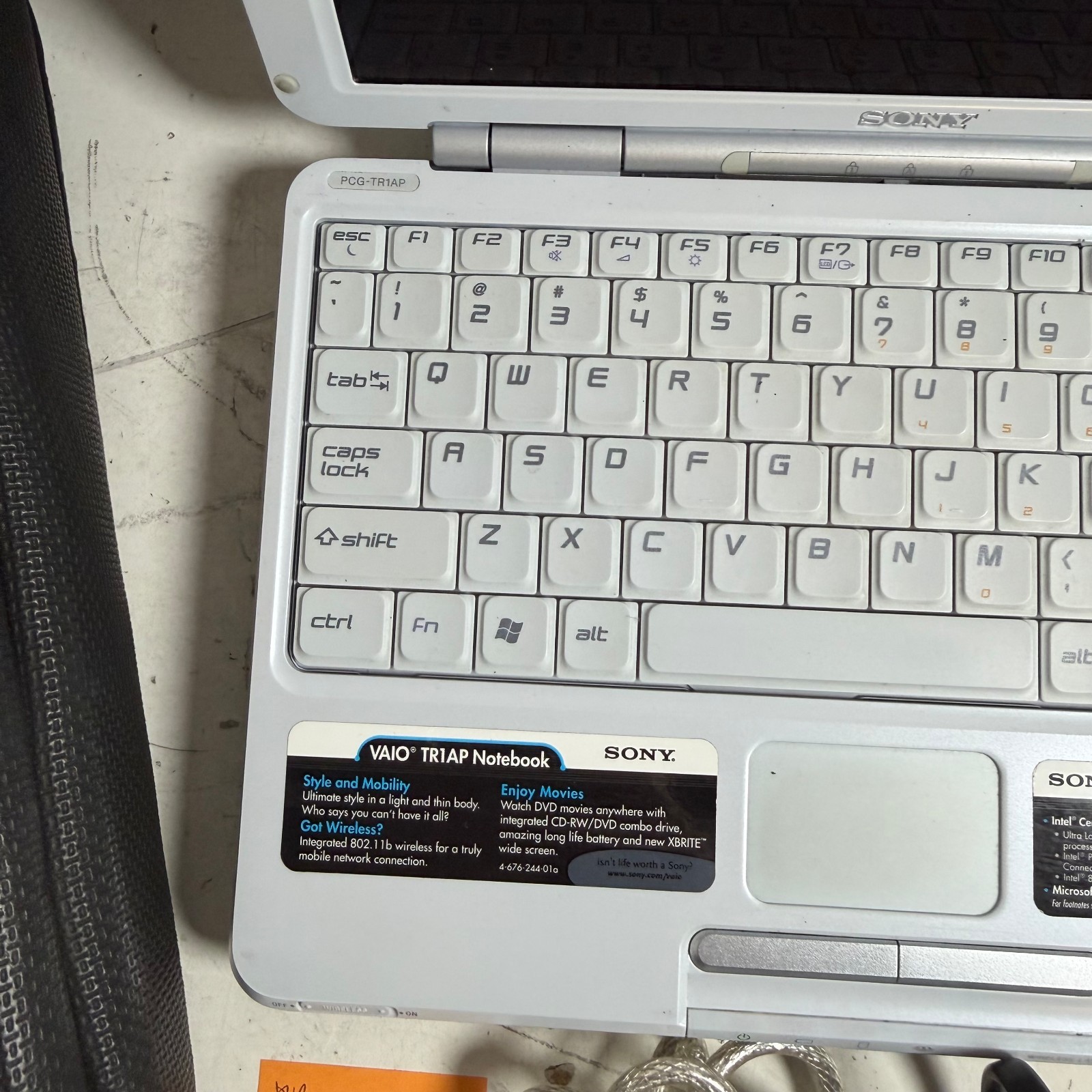 Vintage Sony VAIO PCG-481L Gray Built-in Webcam Portable Laptop – Untested