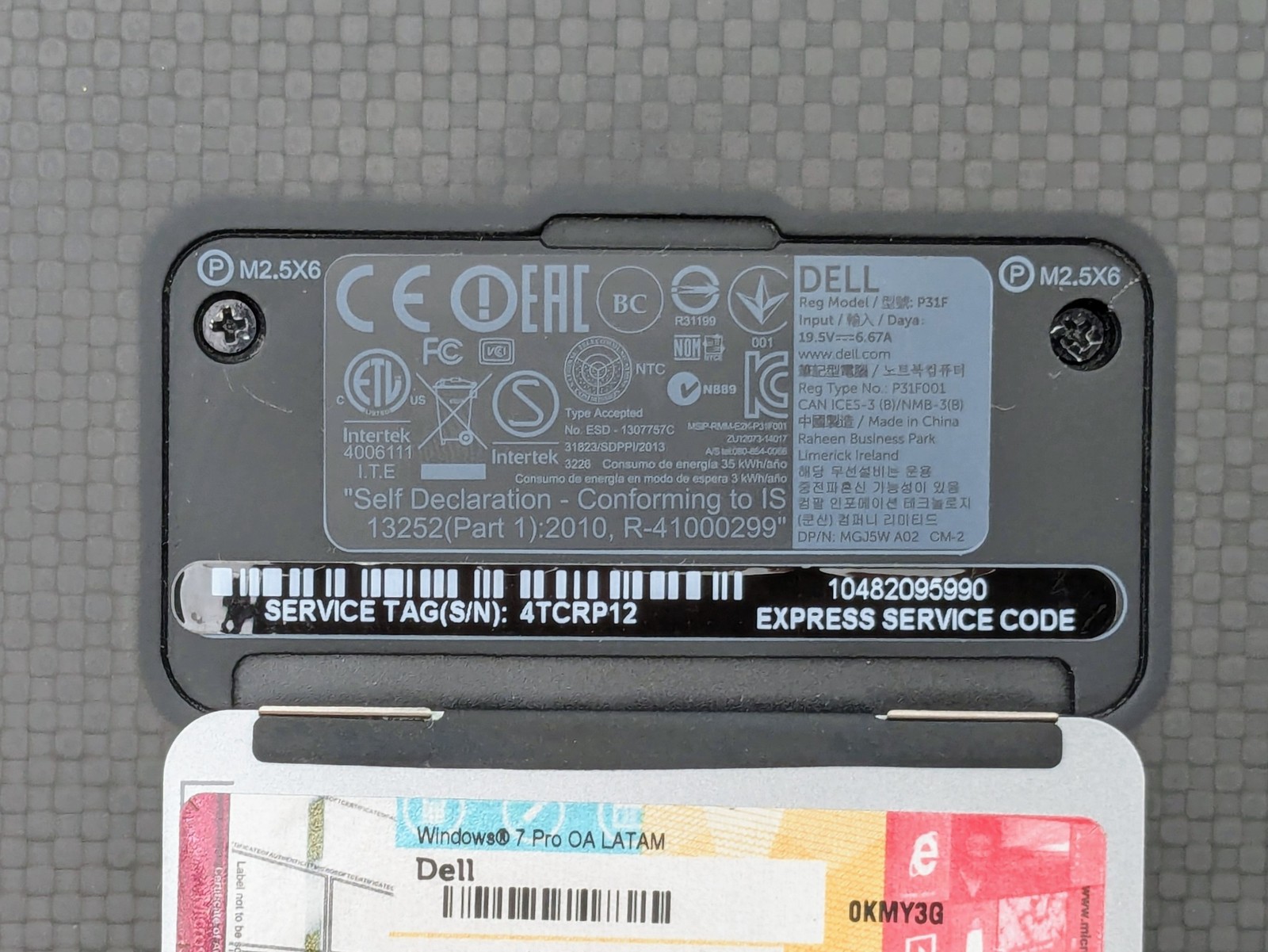 Dell Precision M3800 14″ QHD+ I7-4712HQ Quadro K1100M Motherboard *READ*