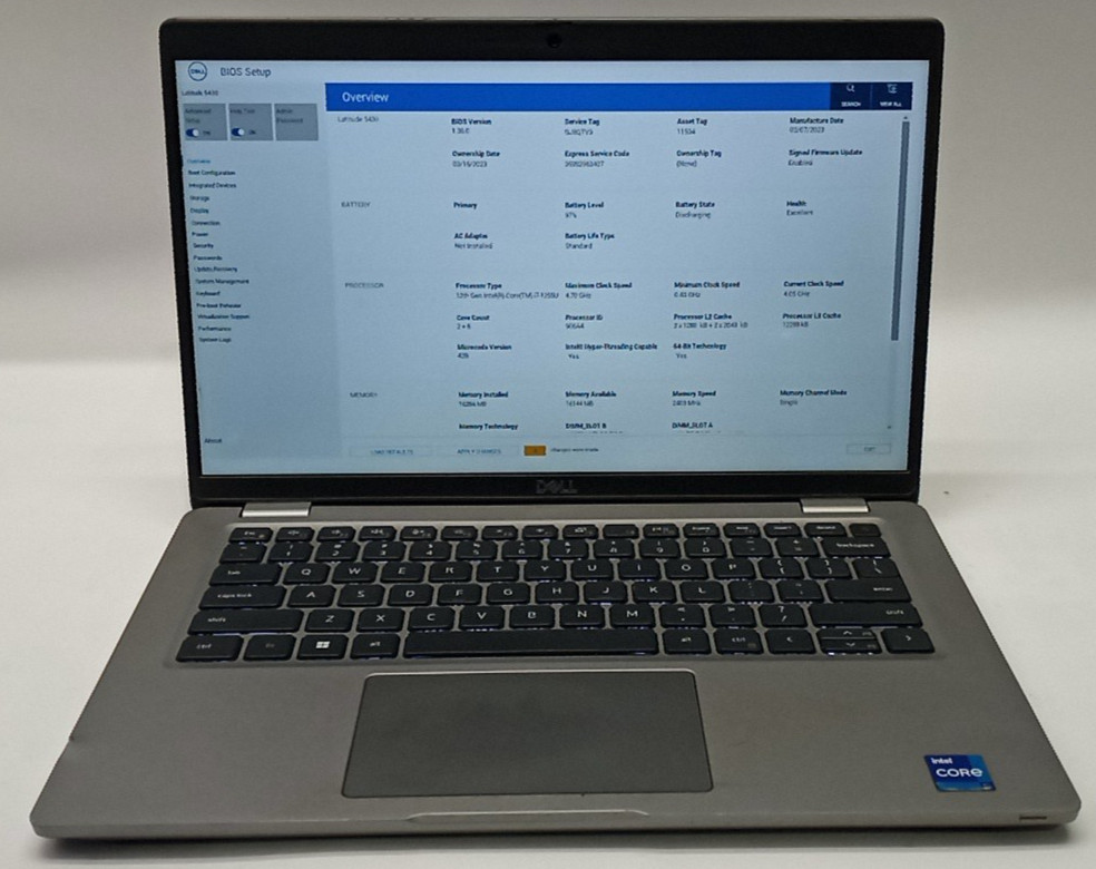 Dell Latitude 5430 i7-1255U vPro@4.7GHZ 16GB RAM 512GB NVMe Win11Pro WH465*!