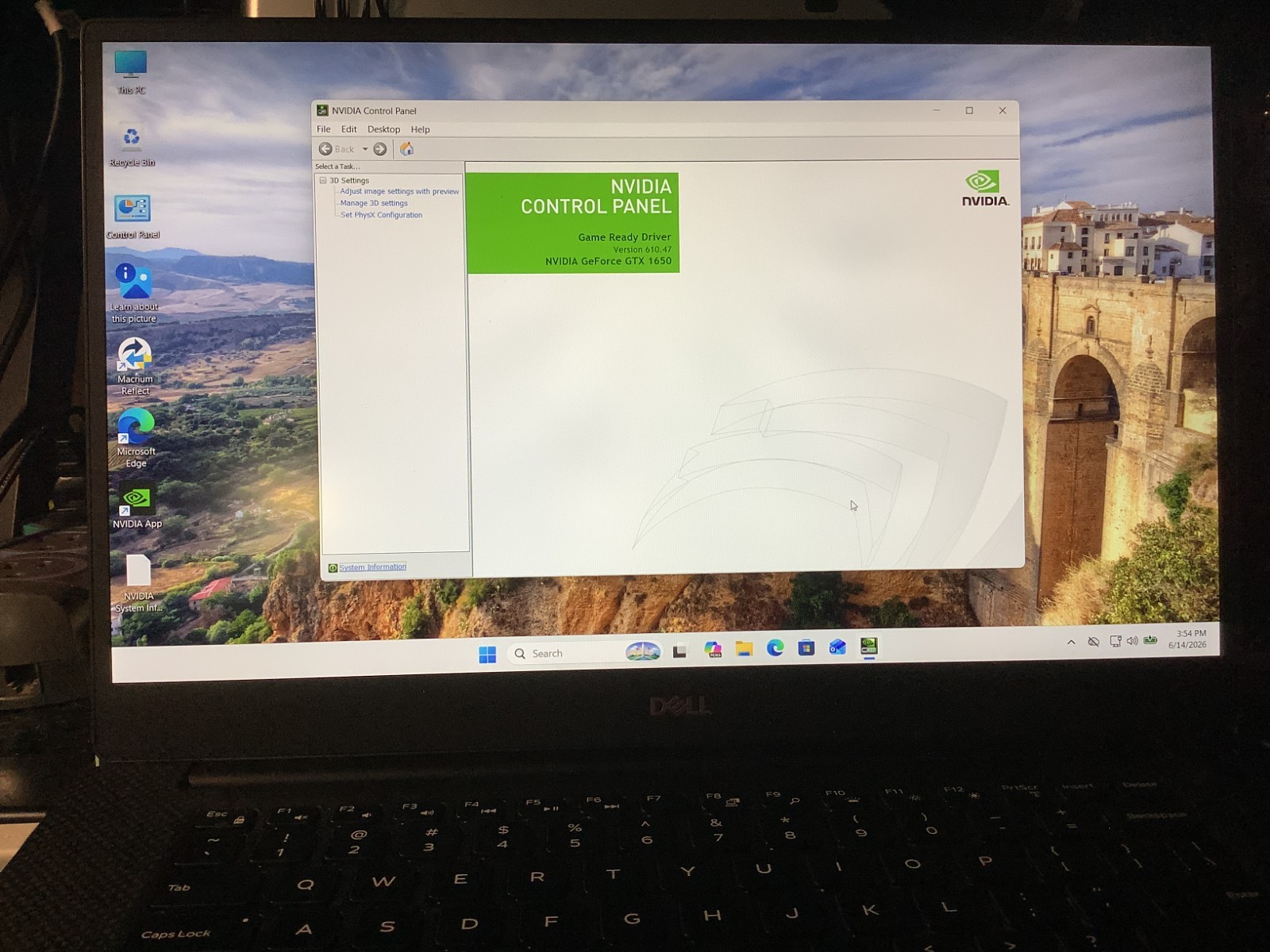 Dell XPS 7590, Gaming GTX 1650, i7-9750H, 16GB-512GB NVMe, Win 11 Pro # 6SQ6YY2