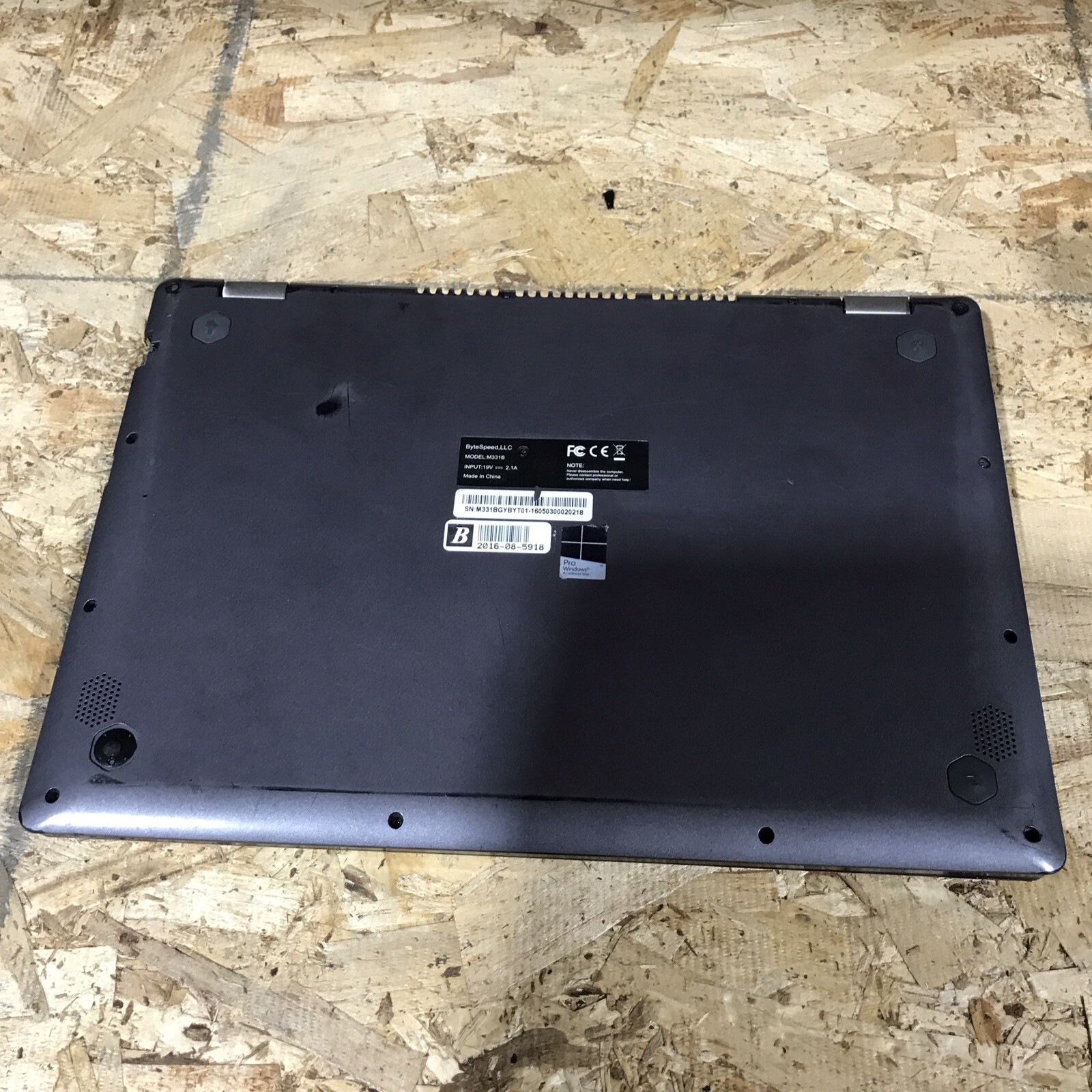 Bytespeed M100B 15.6″ Laptop Pentium N3540 4GB RAM 128GB SSD Win 10 Touch H346