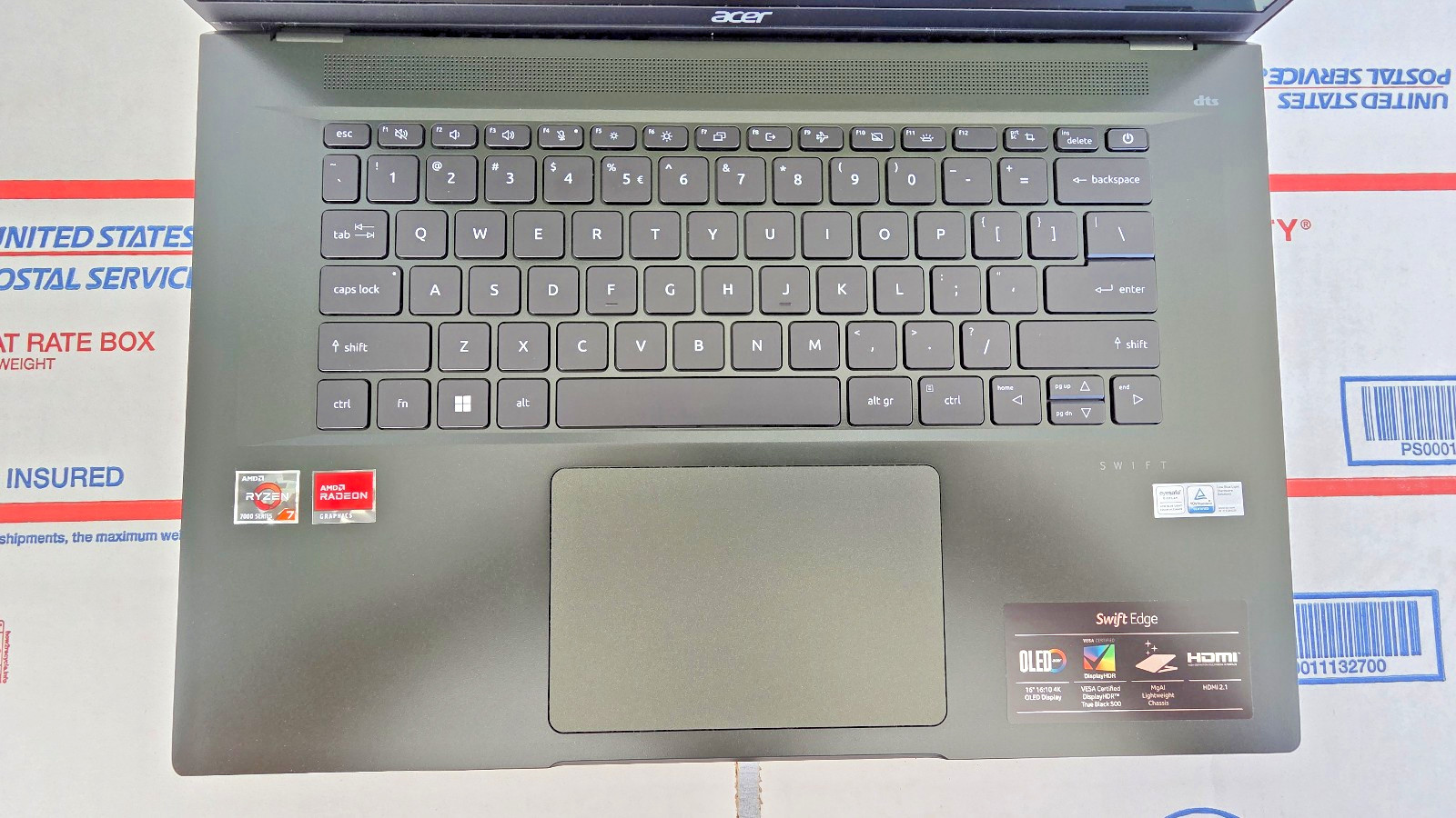 Acer Swift Edge 16″ OLED 4K Ryzen 7 AMD 16GB RAM 1TB SSD + Office 2021 Laptop