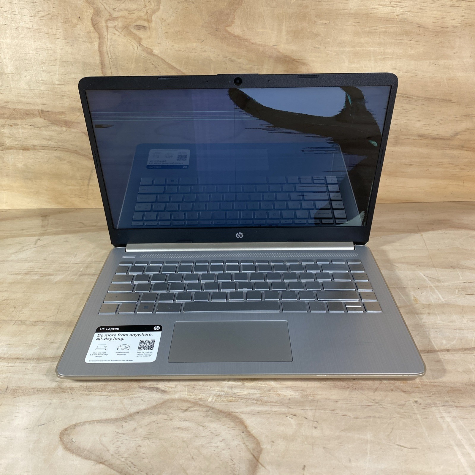 HP 14-dq0033dx 14 inch Intel Celeron 4GB RAM 64GB eMMC Laptop / for parts