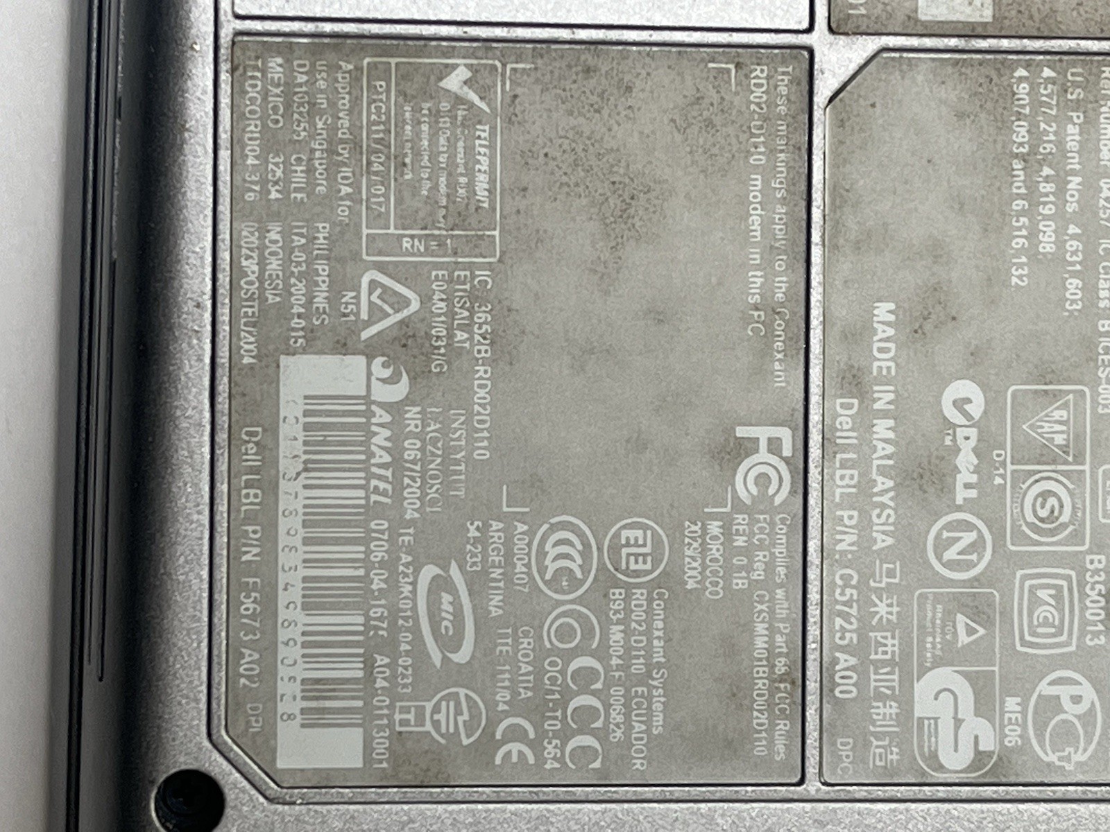 💻Dell Latitude D810 FOR PARTS AS IS Computer Parts Only No Charger 1 Day Ship👍