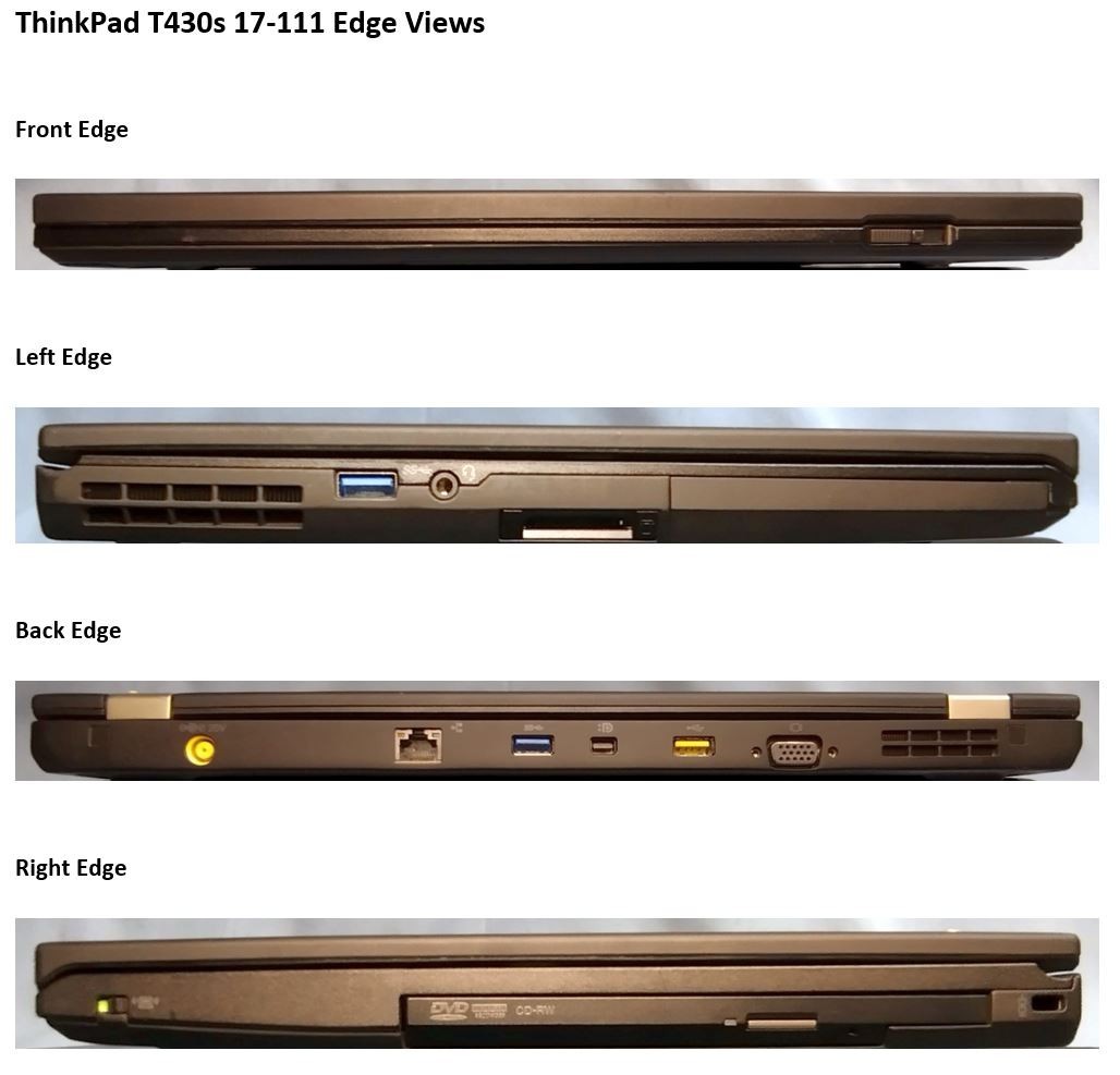 Lenovo ThinkPad T430s i5 128GB SSD + 500GB HD 16GB RAM NVIDIA HD+ Win11P Grade A