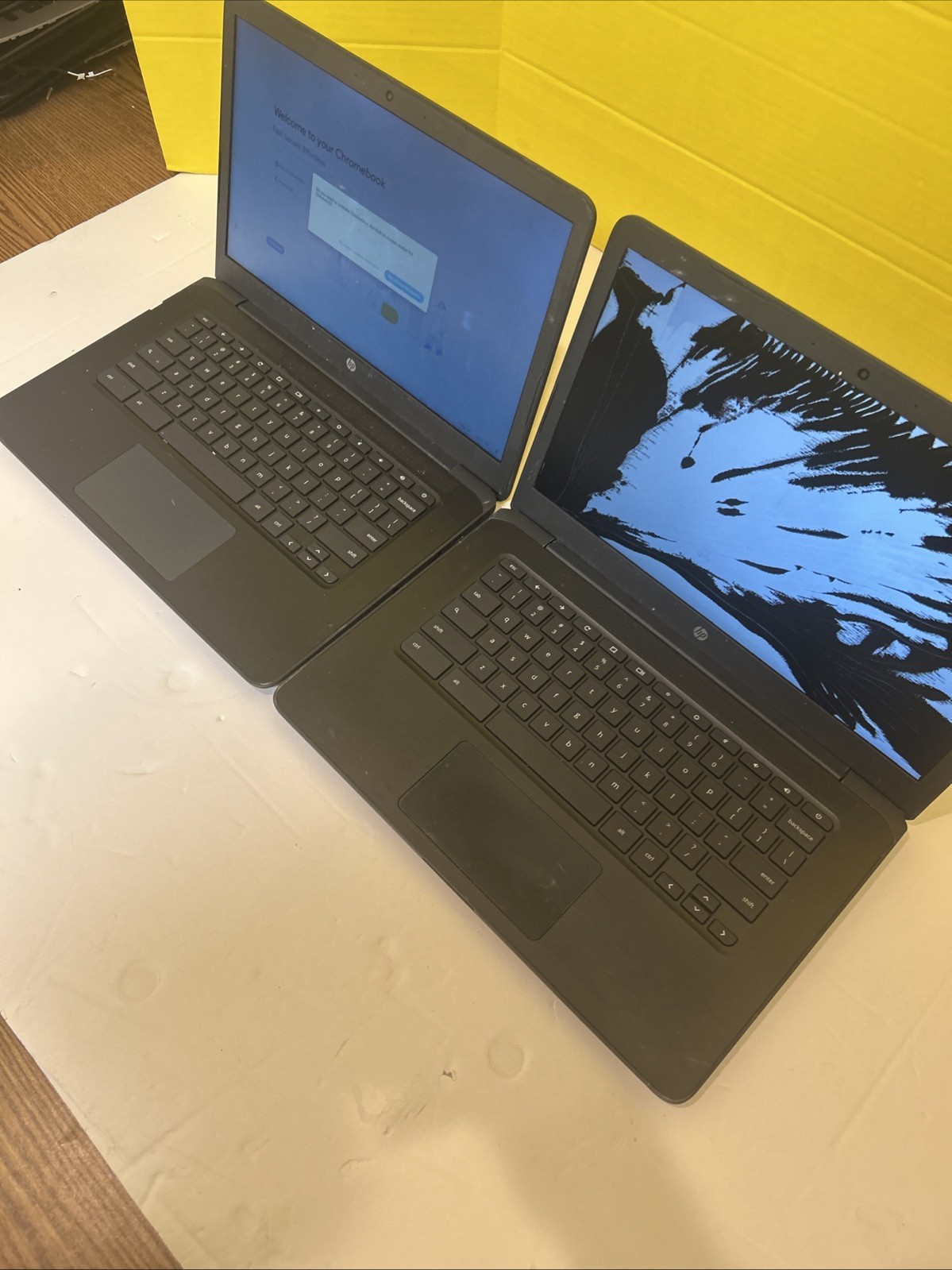 2x HP Chromebook 14 G5 Chrome OS Working See Photos