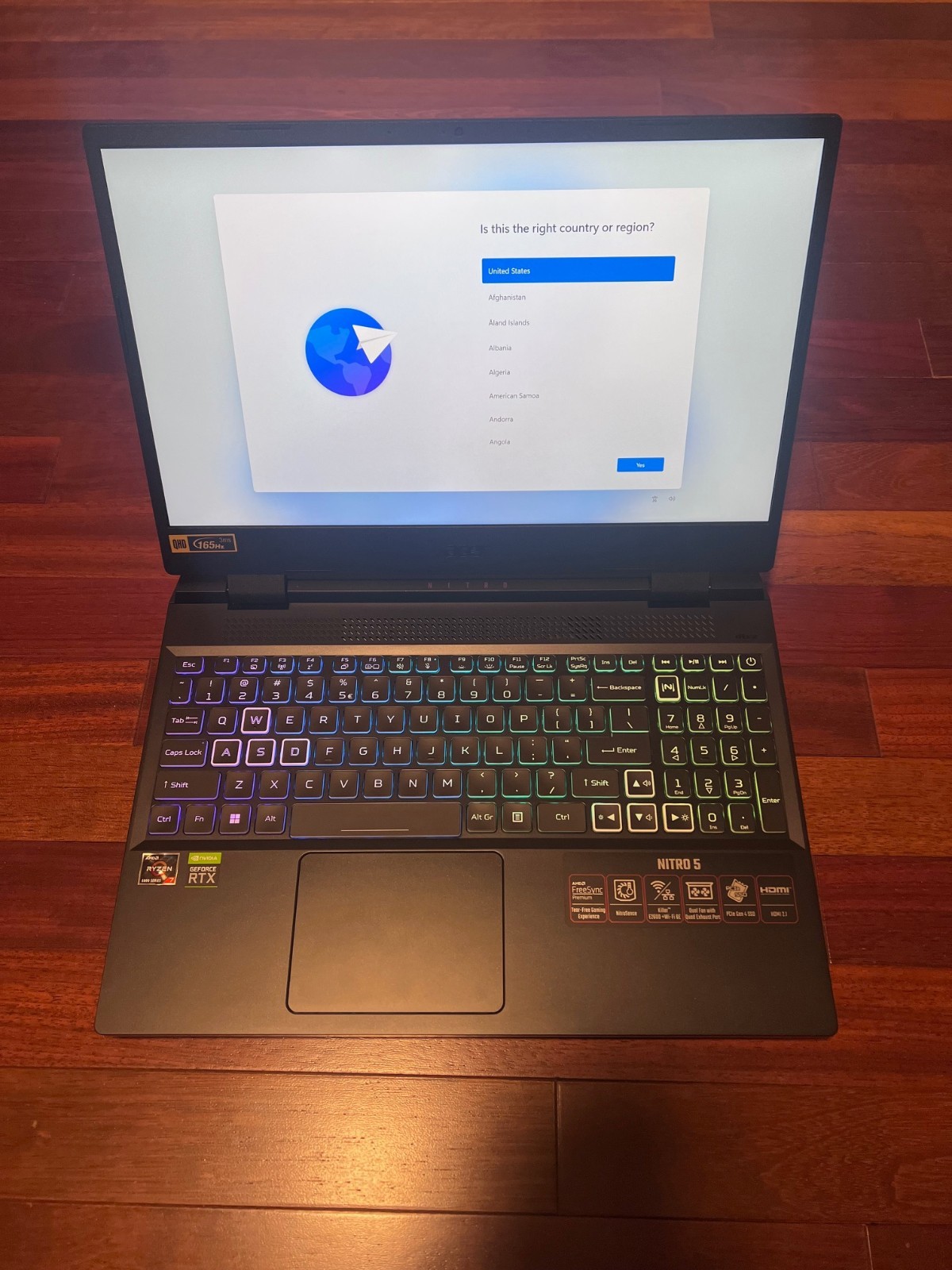 Acer Nitro5 AN515-46-R7D8 15.6″ QHD R7 6800H 64GB DDR5 2TB SSD W11H 3070Ti