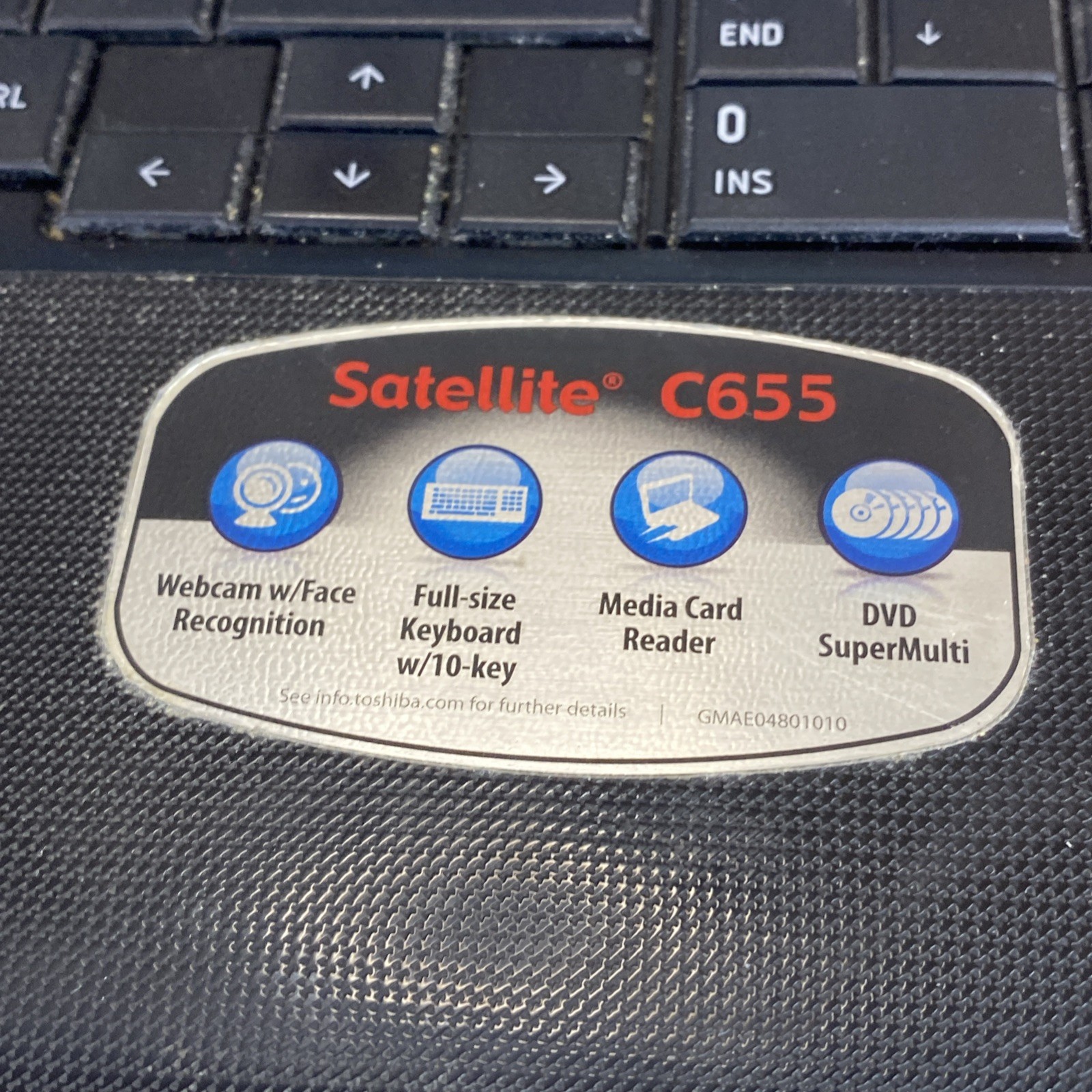 Toshiba Satellite C655D-S5533 Tested No power / Data Wiped /