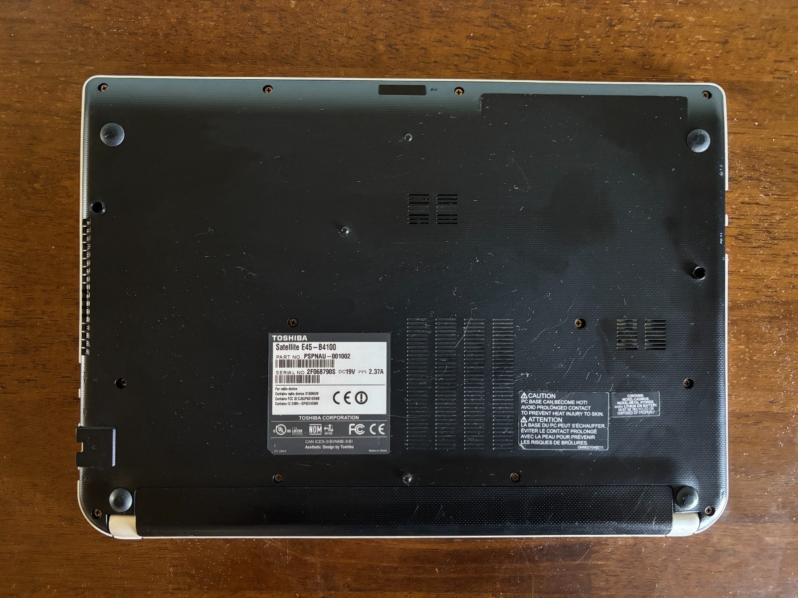 Toshiba E45-B4100 i5-5200U 6GB RAM No HDD/OS Boots to BIOS w/Charger #5