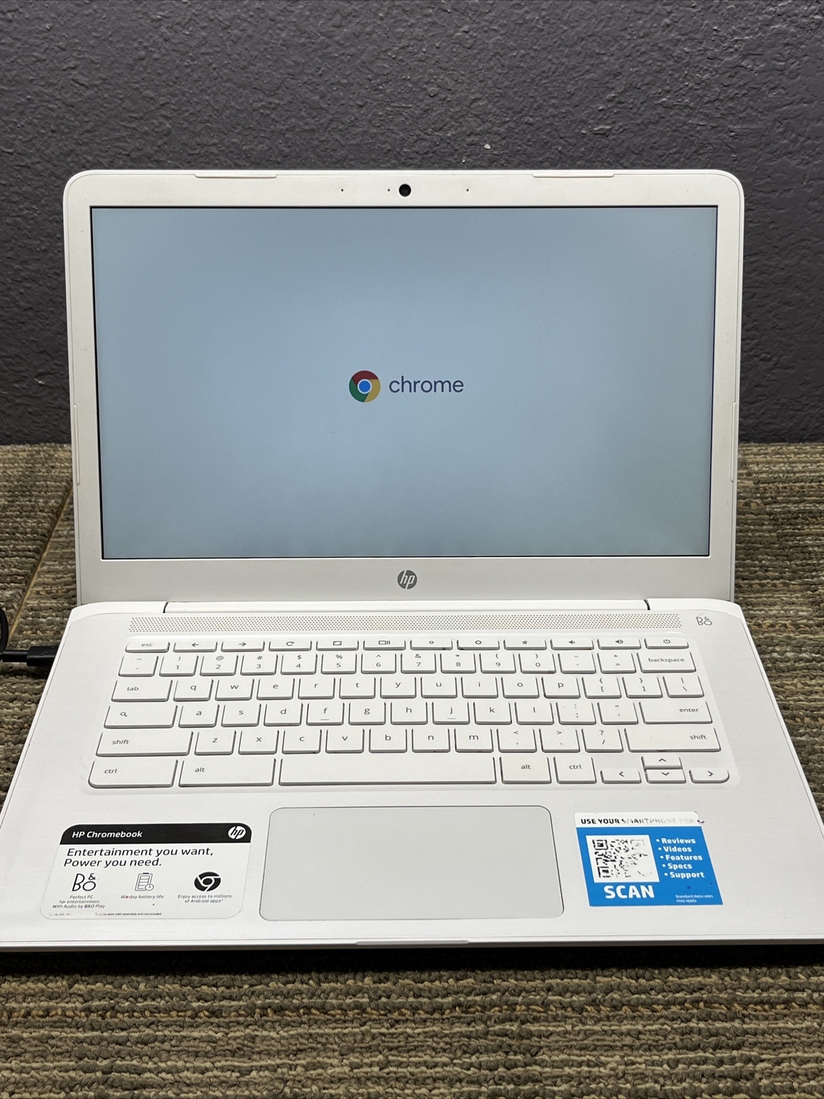HP Chromebook 14″ Laptop, Snow White, 32 GB, 4 GB RAM (14-db0030nr) 3227