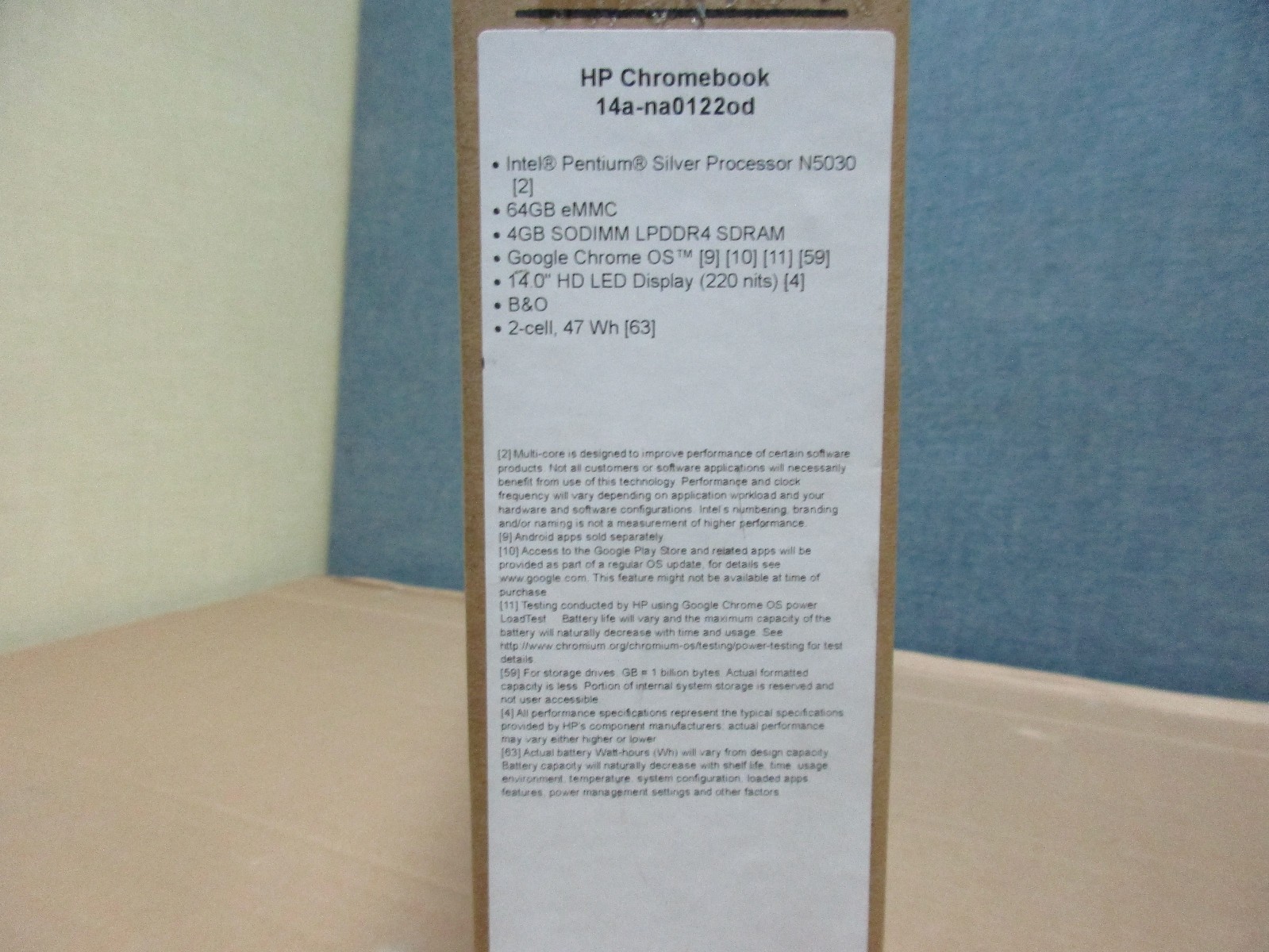 HP 14a-na0122od Chromebook,4N1B0UA,14″ S,IP,4GB M,64GB eMMC S, Chrome OS-NEW BOX