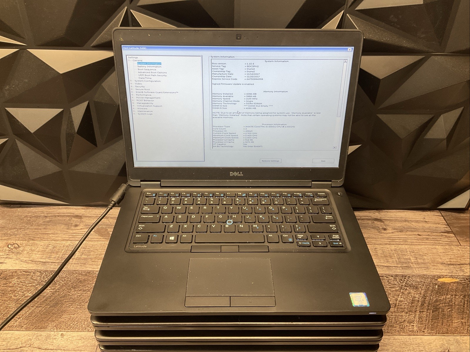 Lot of 5 Dell Latitude 5480 / i5 6th Gen / No RAM / No SSD / J6
