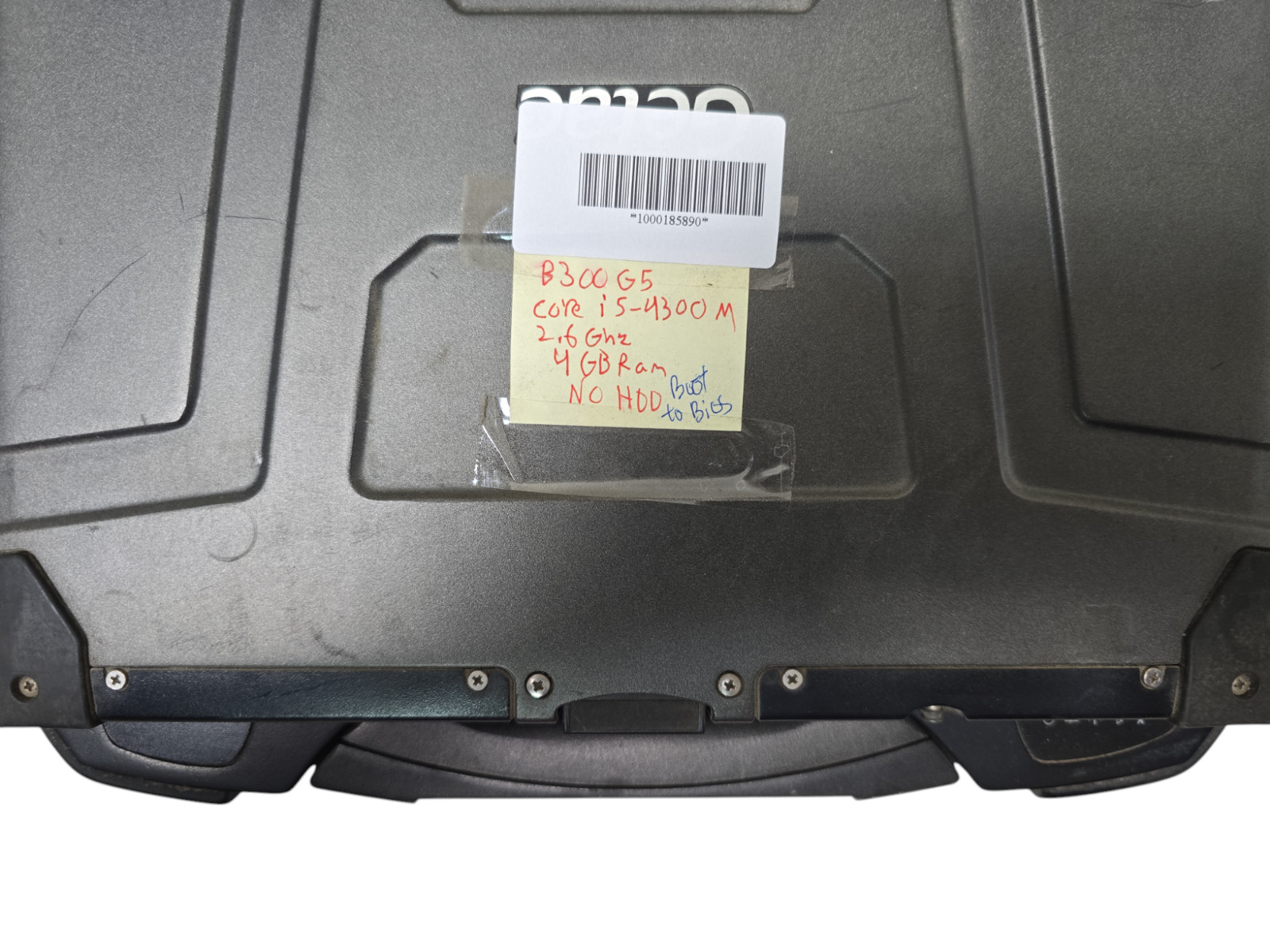 Getac B300-G5 Toughbook i5-4300M@2.6GHZ No HDD No OS 4GB Ram READ Tested