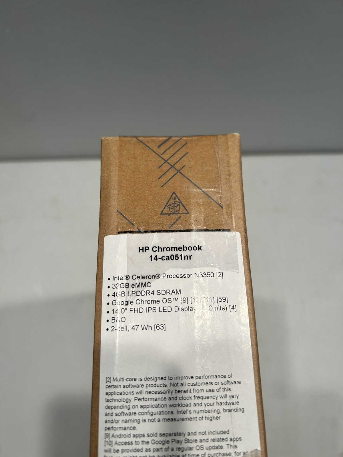 HP Chromebook 14-ca051nr Intel Celeron Processor N3350 4G 14-ca051nr Chromebook