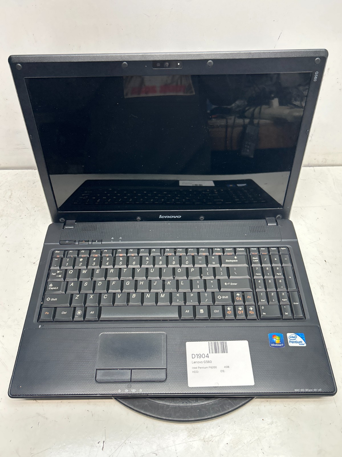 Lenovo G560 Intel Pentium P6200 2.13GHz 4GB NO HDD