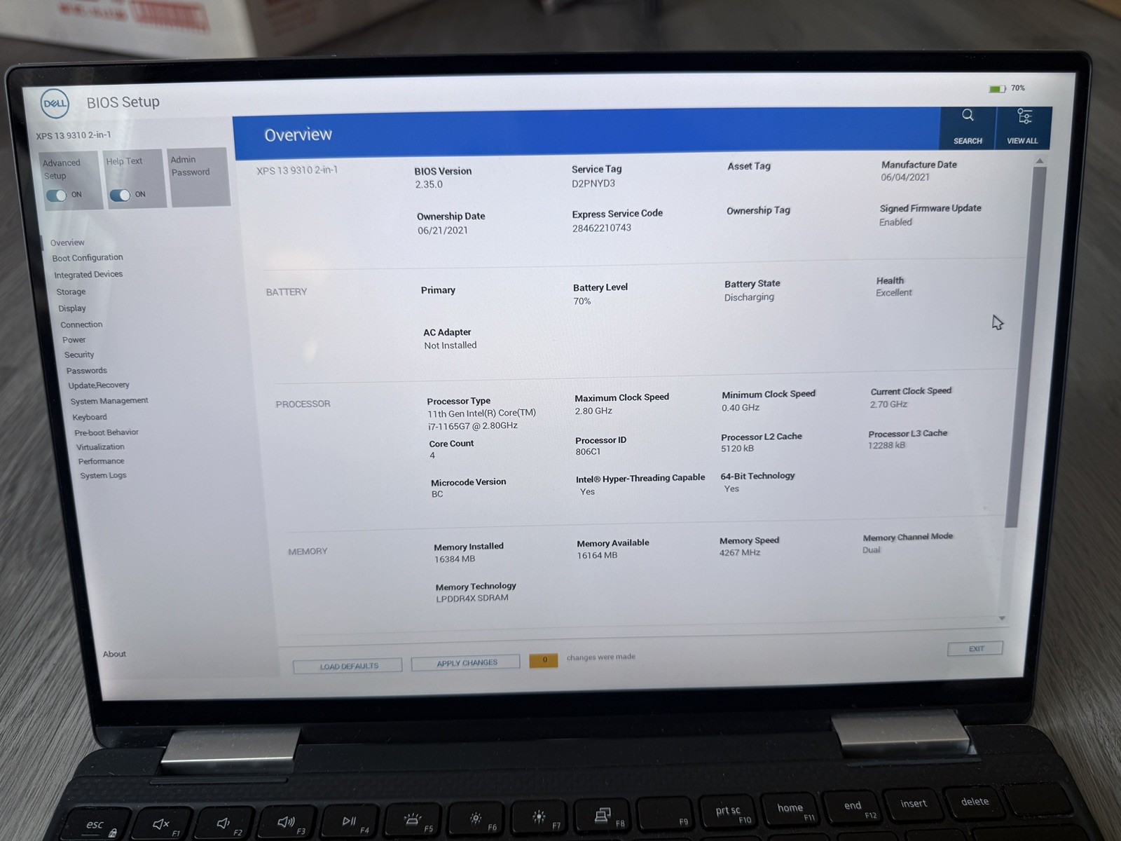 Dell XPS 13 9310 2-in-1 13″ 4K Touch, i7-1165G7 16GB RAM 1TB NVMe