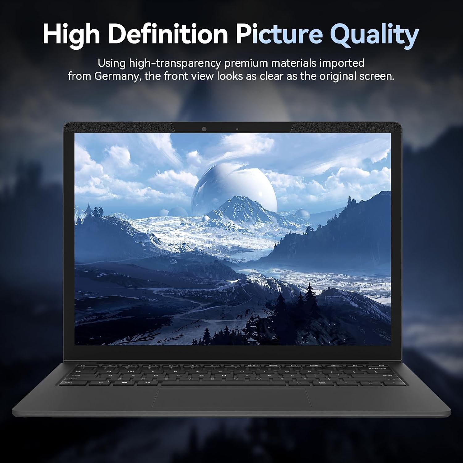 Magnetic 15.6 Inch Laptop Privacy Screen for 16:9 Computer Monitor, Removable Fi