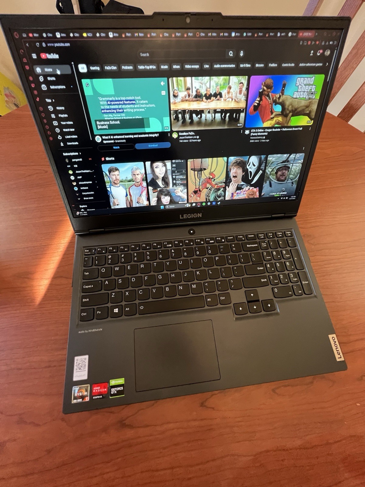 Lenovo Legion 5 15ARHO5H, AMD Ryzen 5 16GB RAM, 1.14TB Hdd 256 Nvme Ssd