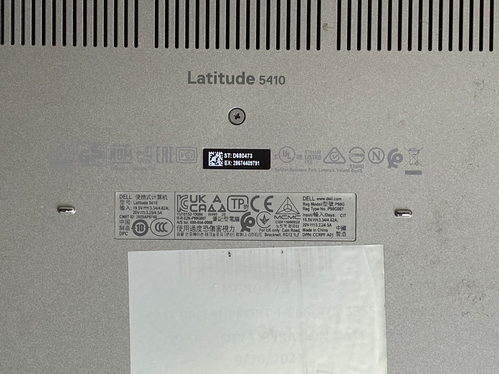 Dell Latitude 5410 14″ Touchscreen i5-10310U 16GB DDR4 500GB SSD Win11H w/AC