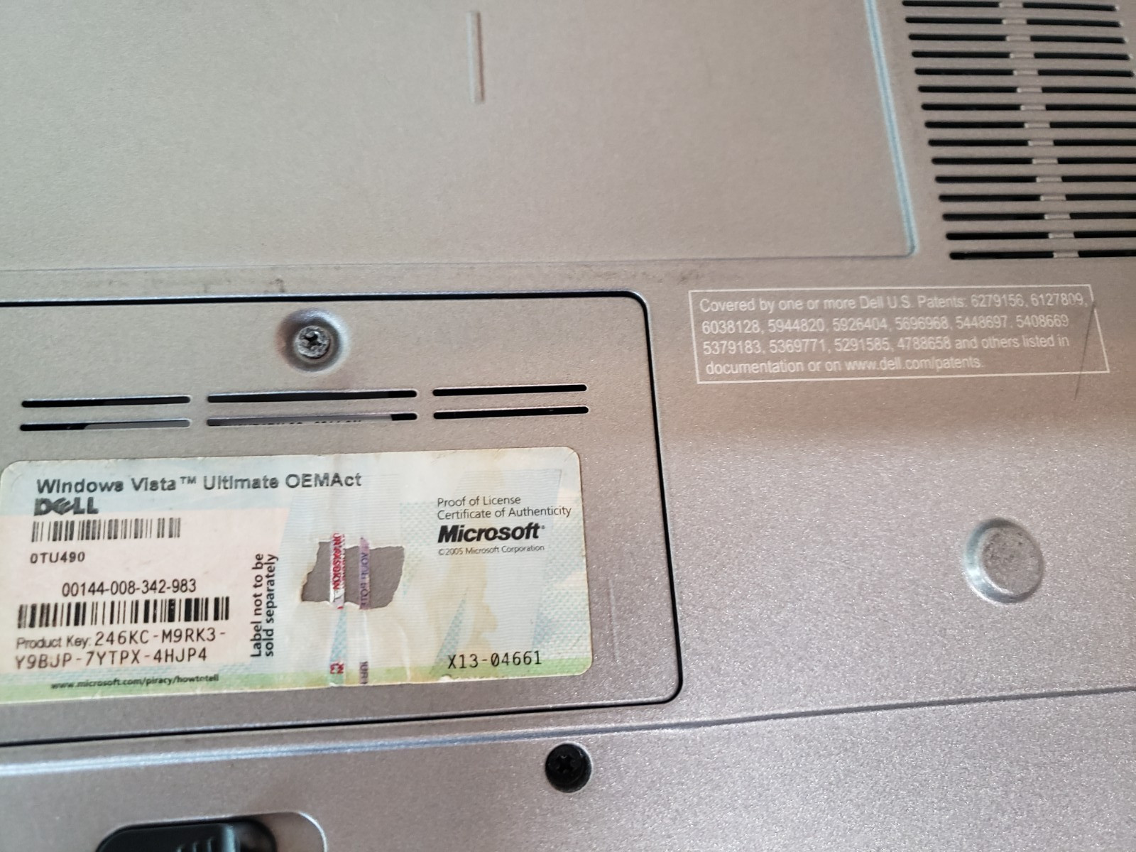 Dell Latitude D630 Laptop Windows Vista WiFi Serial port DVD/CD Works SEE Pics