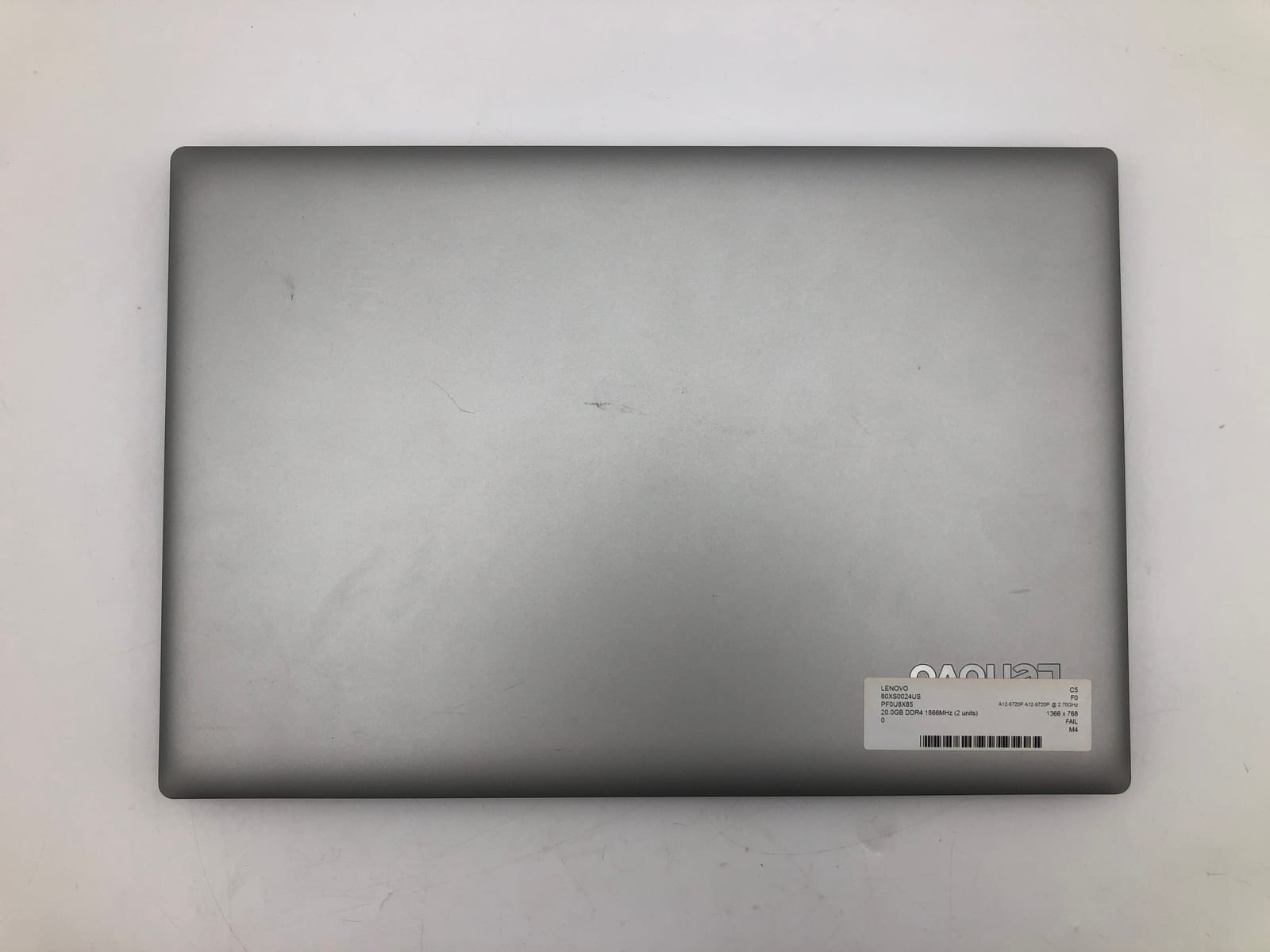 Lenovo | 80XS0024US | A12-9720P A12-9720P | 20GB | 256GB SSD | Win | No Batter 1