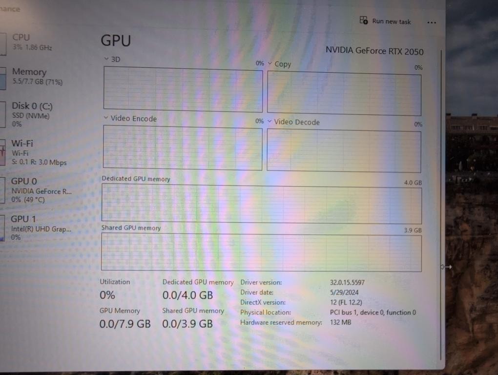Asus TUF A17 i5 11th Gen 8GB DDR4 500gb NVME RTX 2050 (P03067768)
